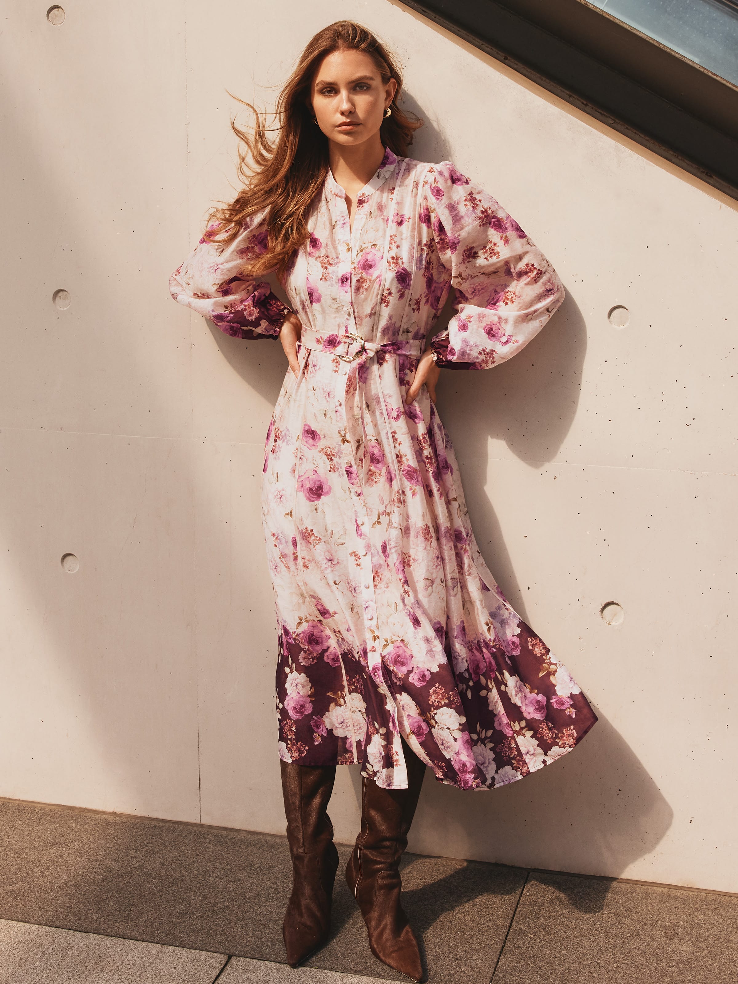 Riley Bind Detail Midi Dress