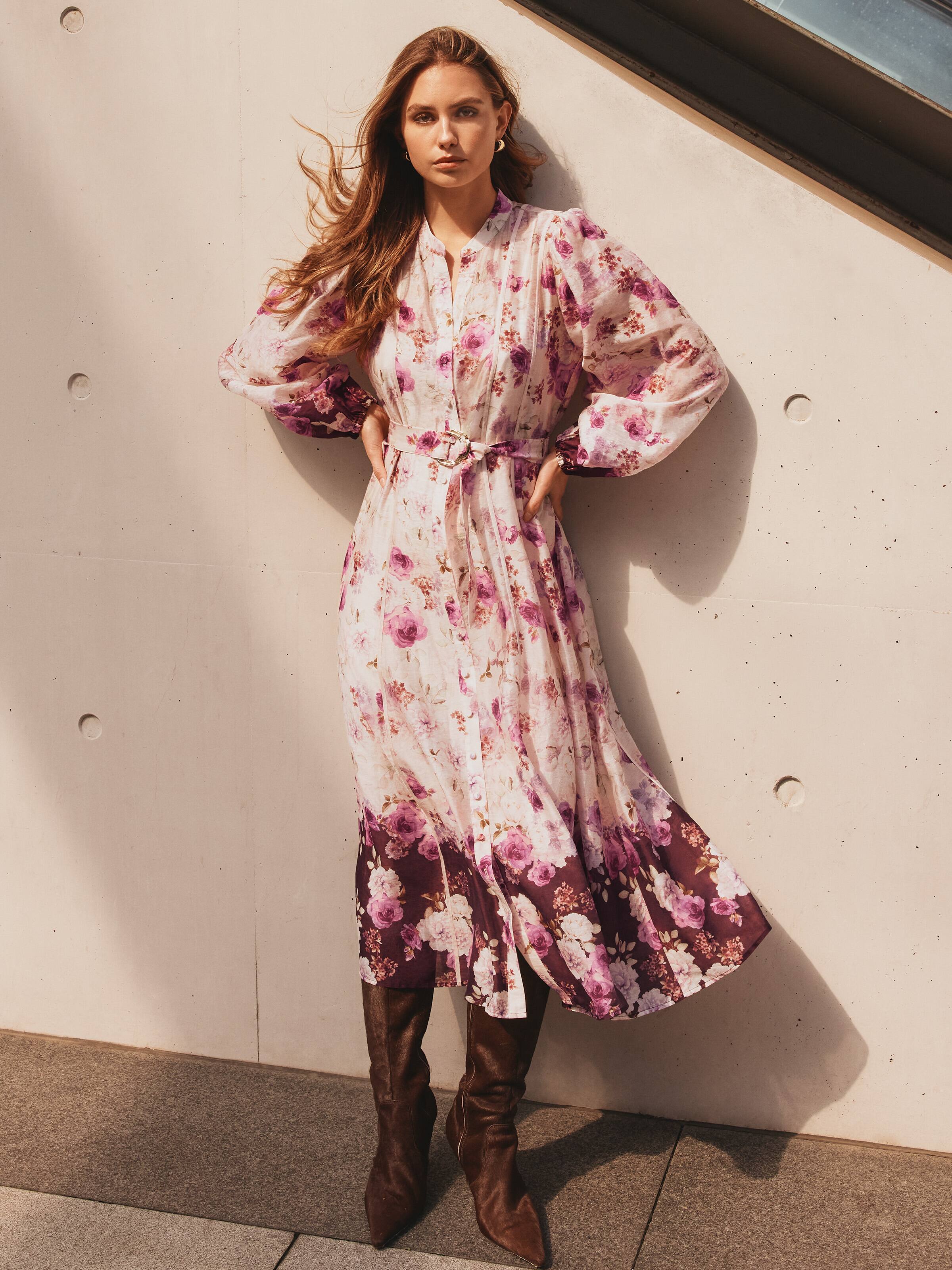 Riley Bind Detail Midi Dress