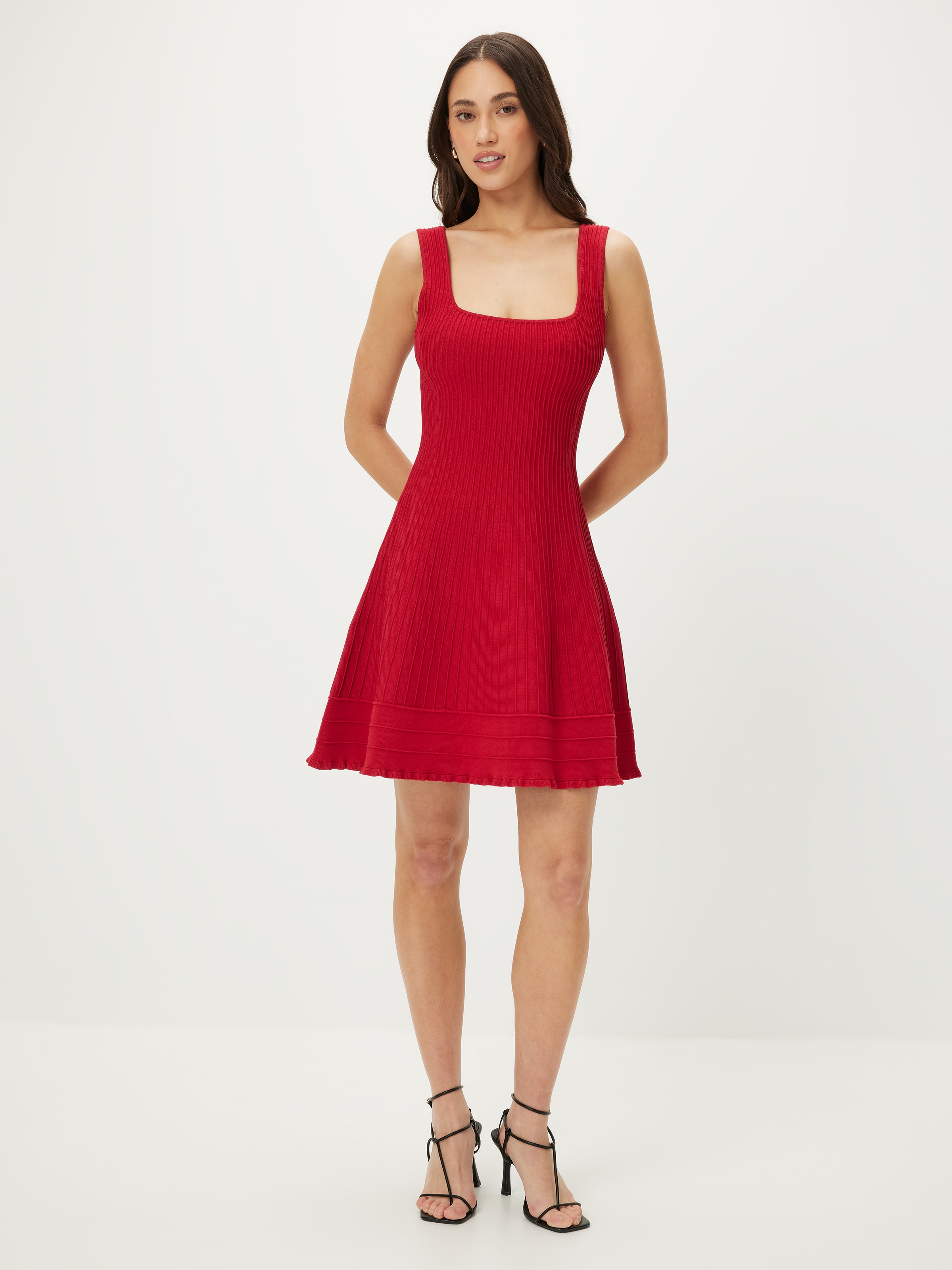 Natalie Hem Detail Mini Knit Dress