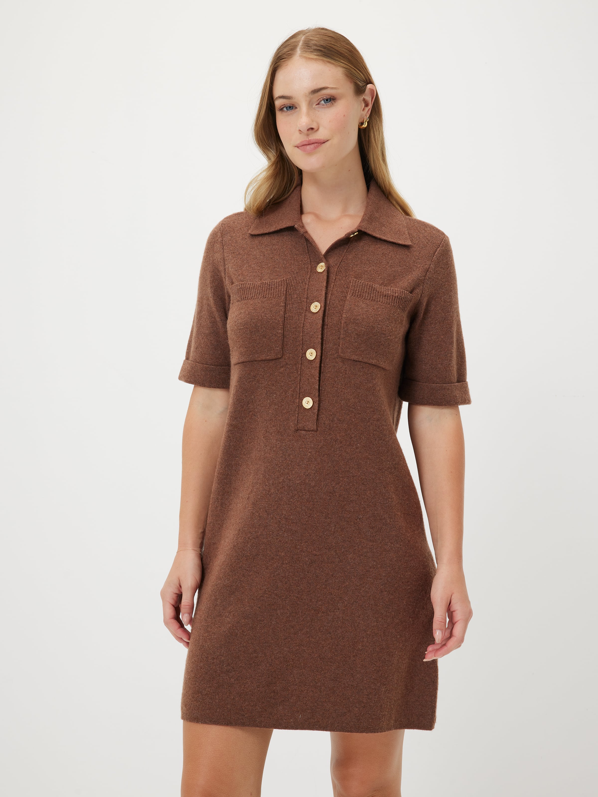 Juliana Collared Knit Dress