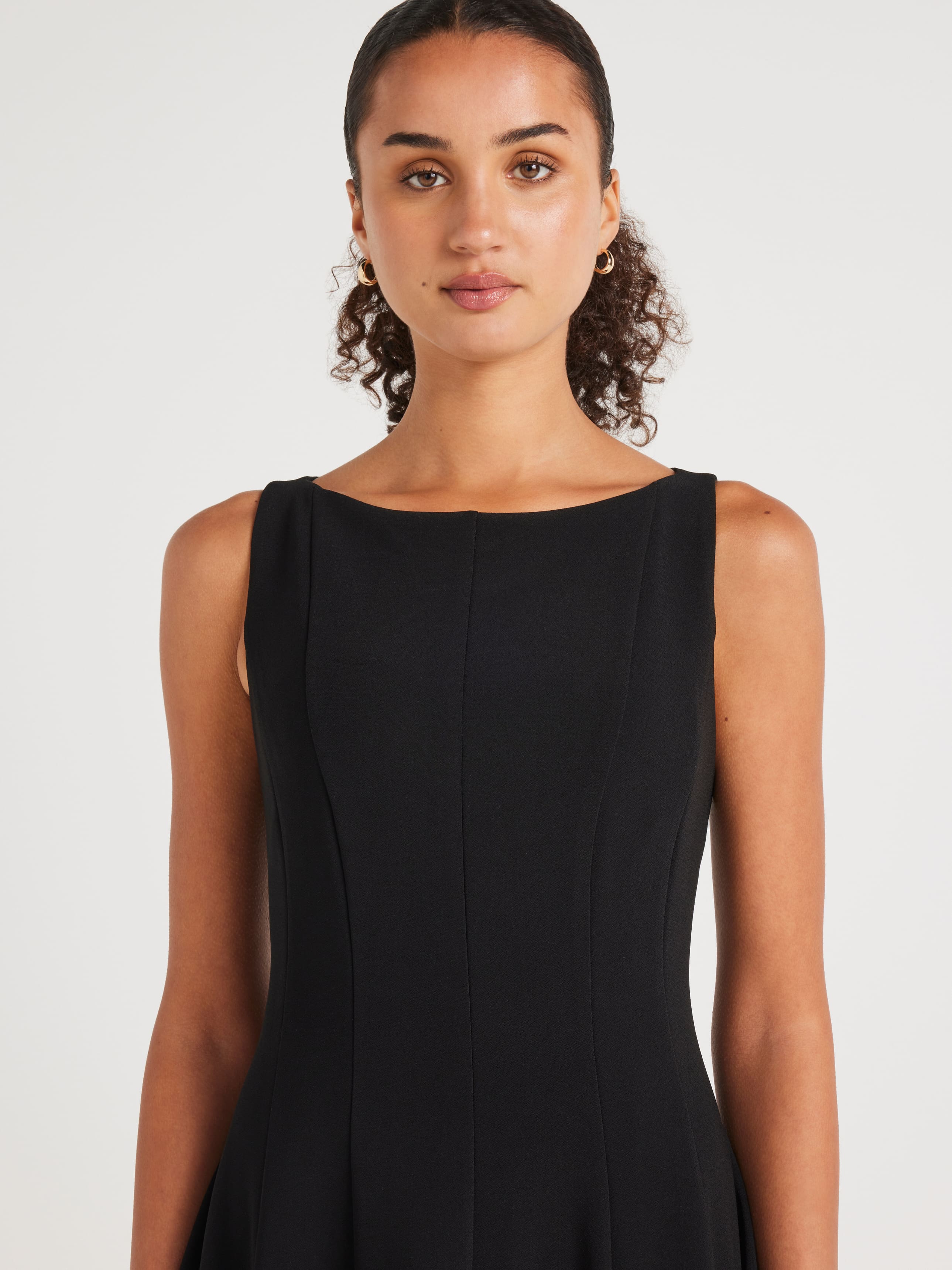 Rosie Boat Neck Fit & Flare Dress
