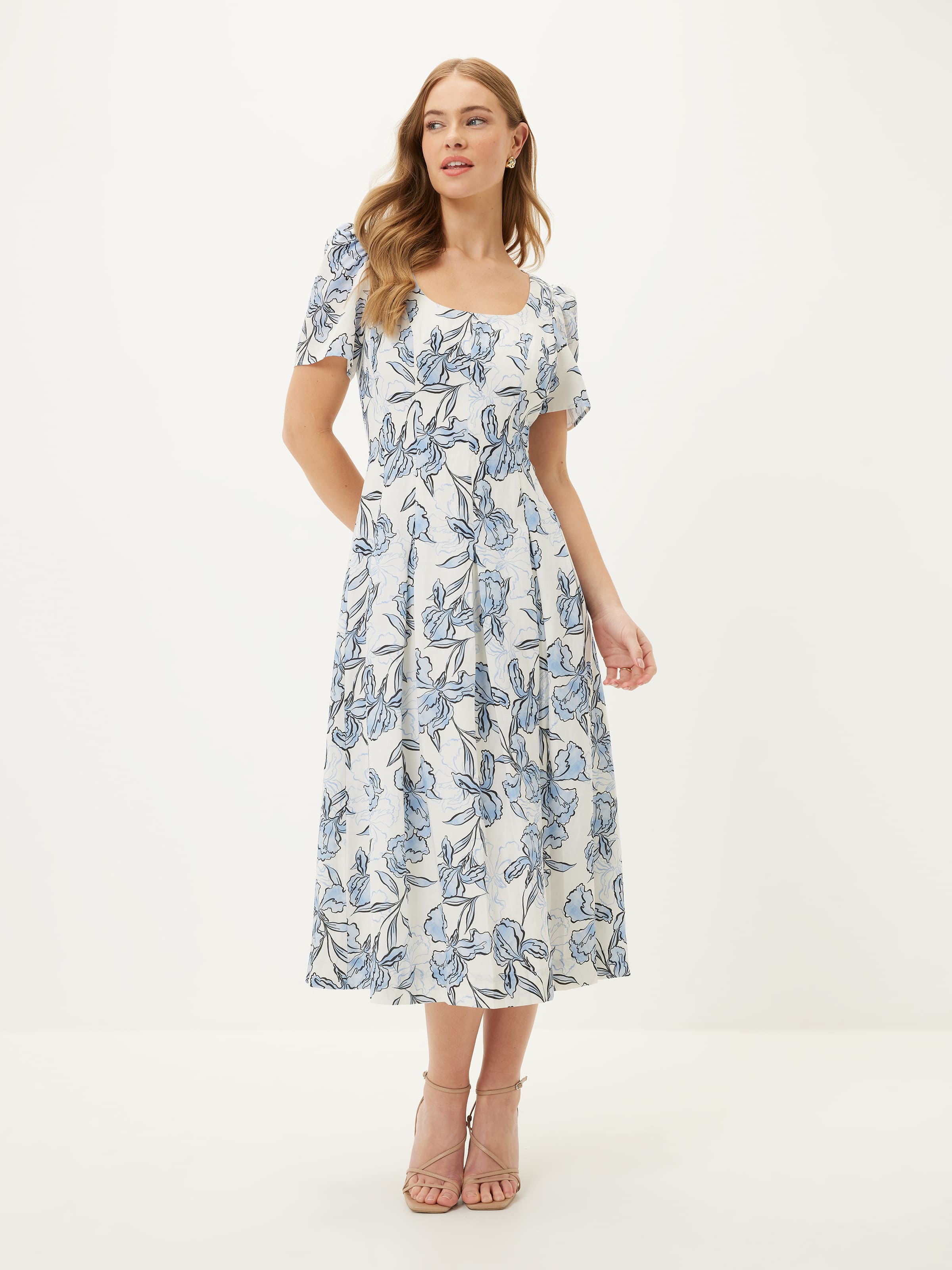 Claudia Short Sleeve Midi Dress