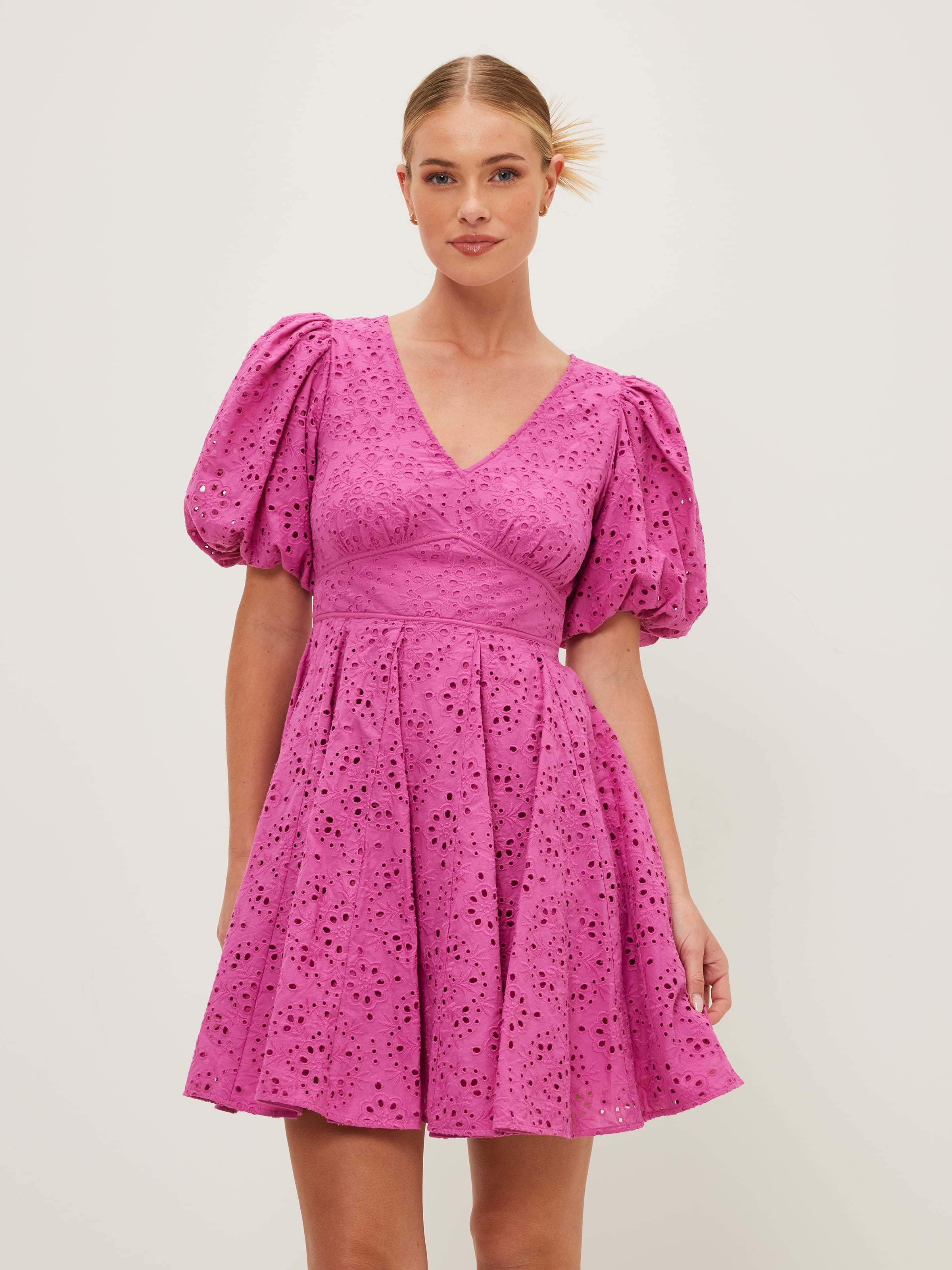 Summer Puff Sleeve Mini Dress - Portmans Online