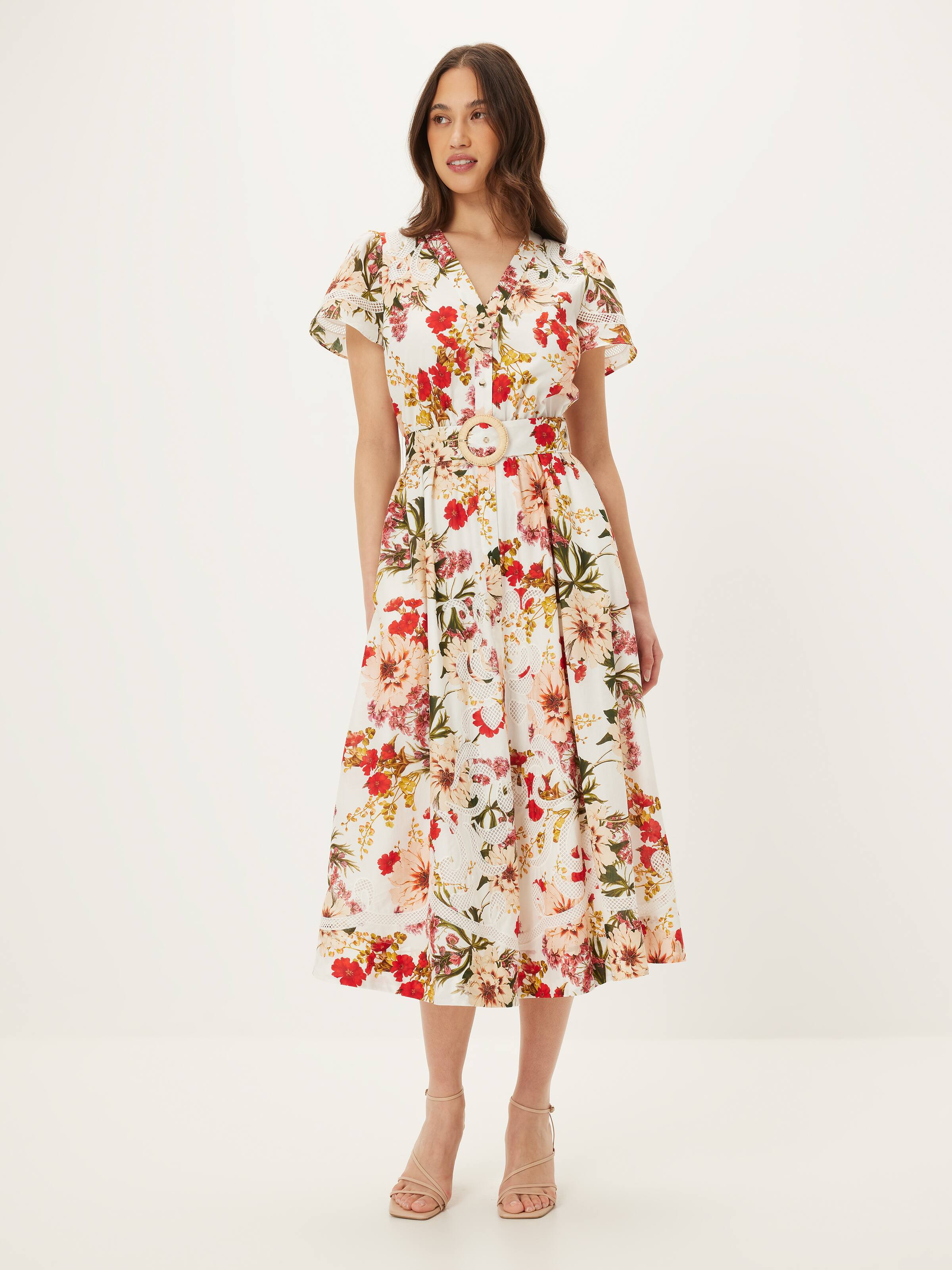 Cara Embroidered Shirt Dress