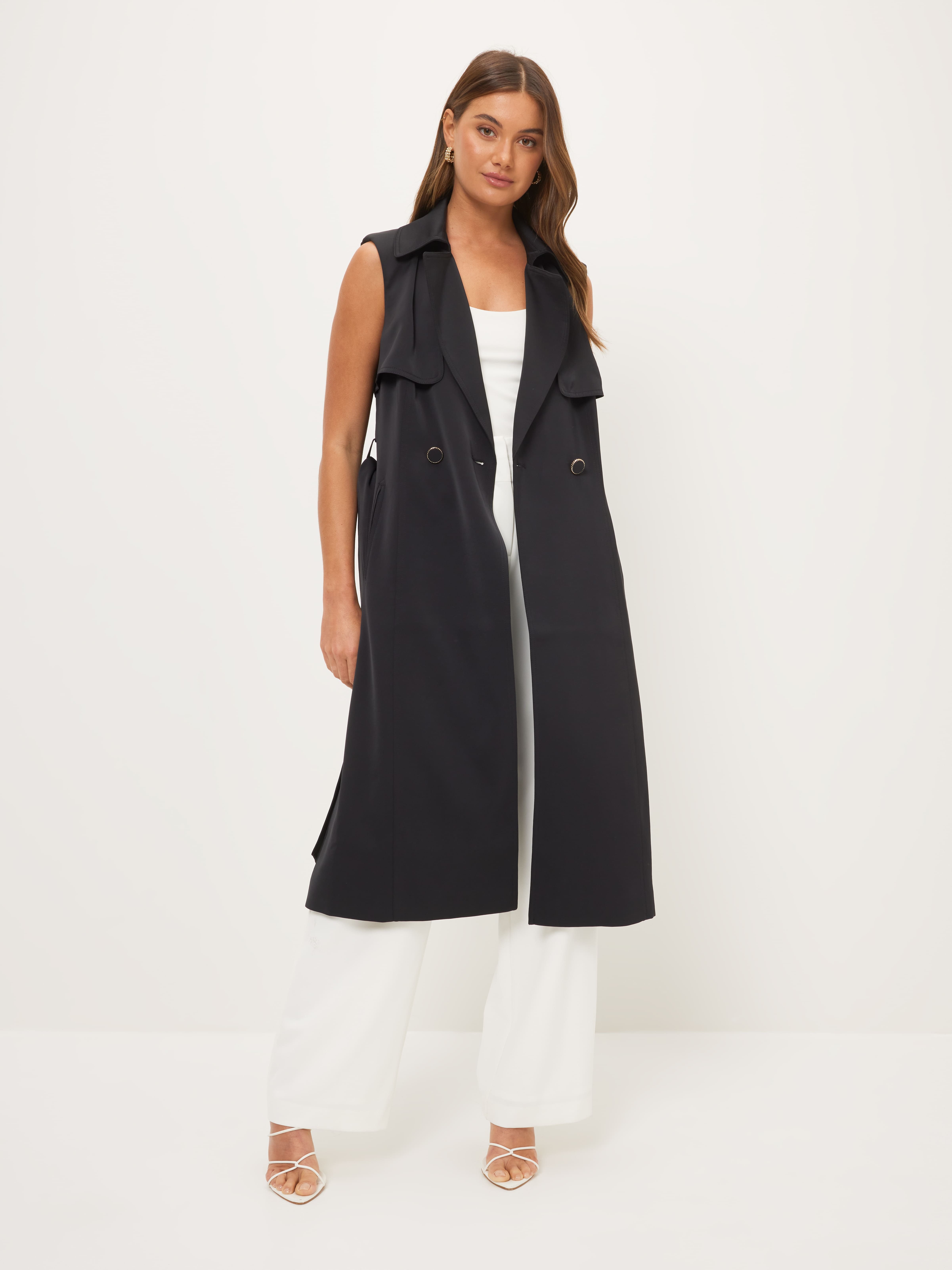 Belle Ame Sleeveless Trench                                                                                                     