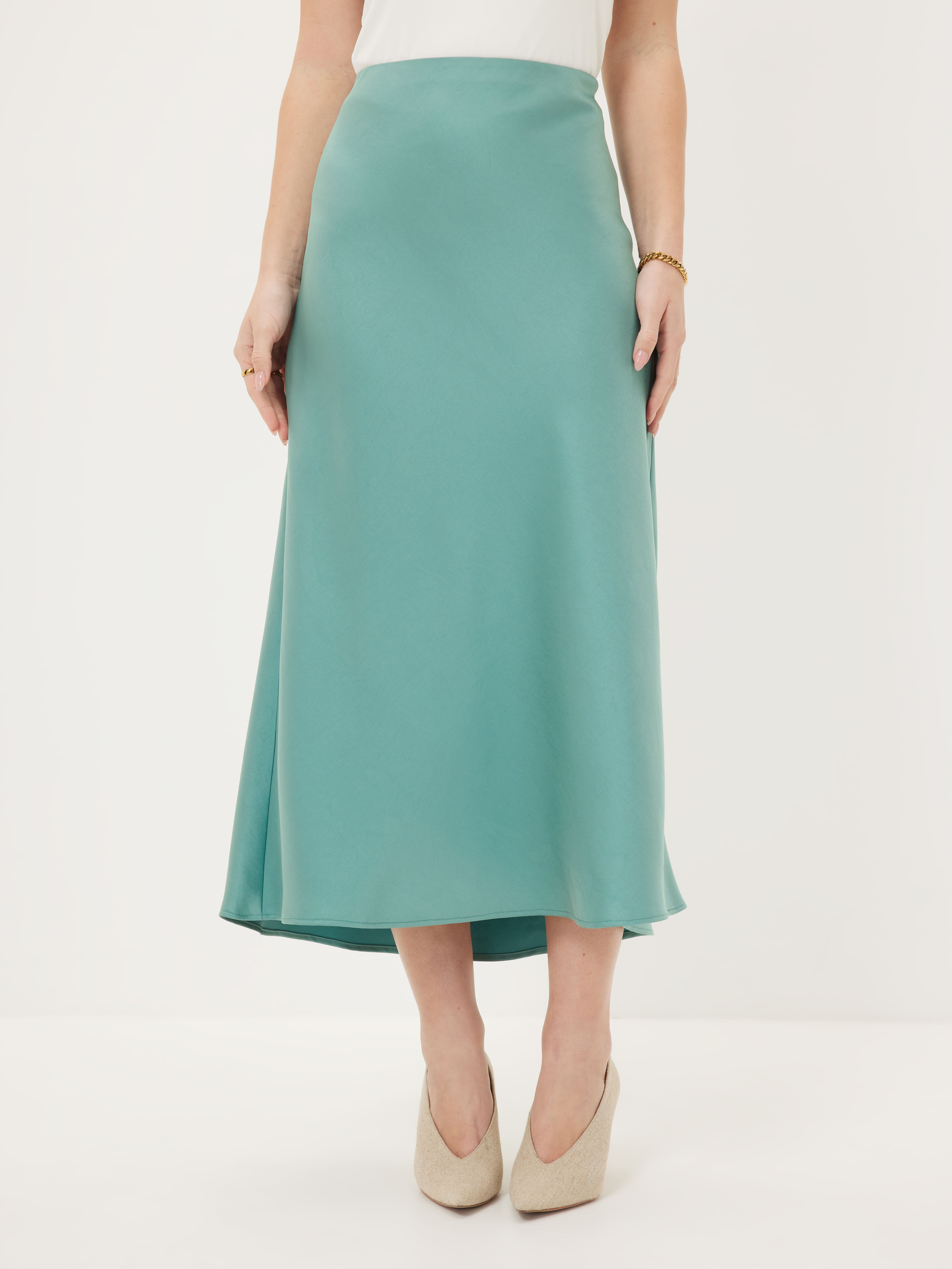 Endless Love Satin Slip Skirt                                                                                                   