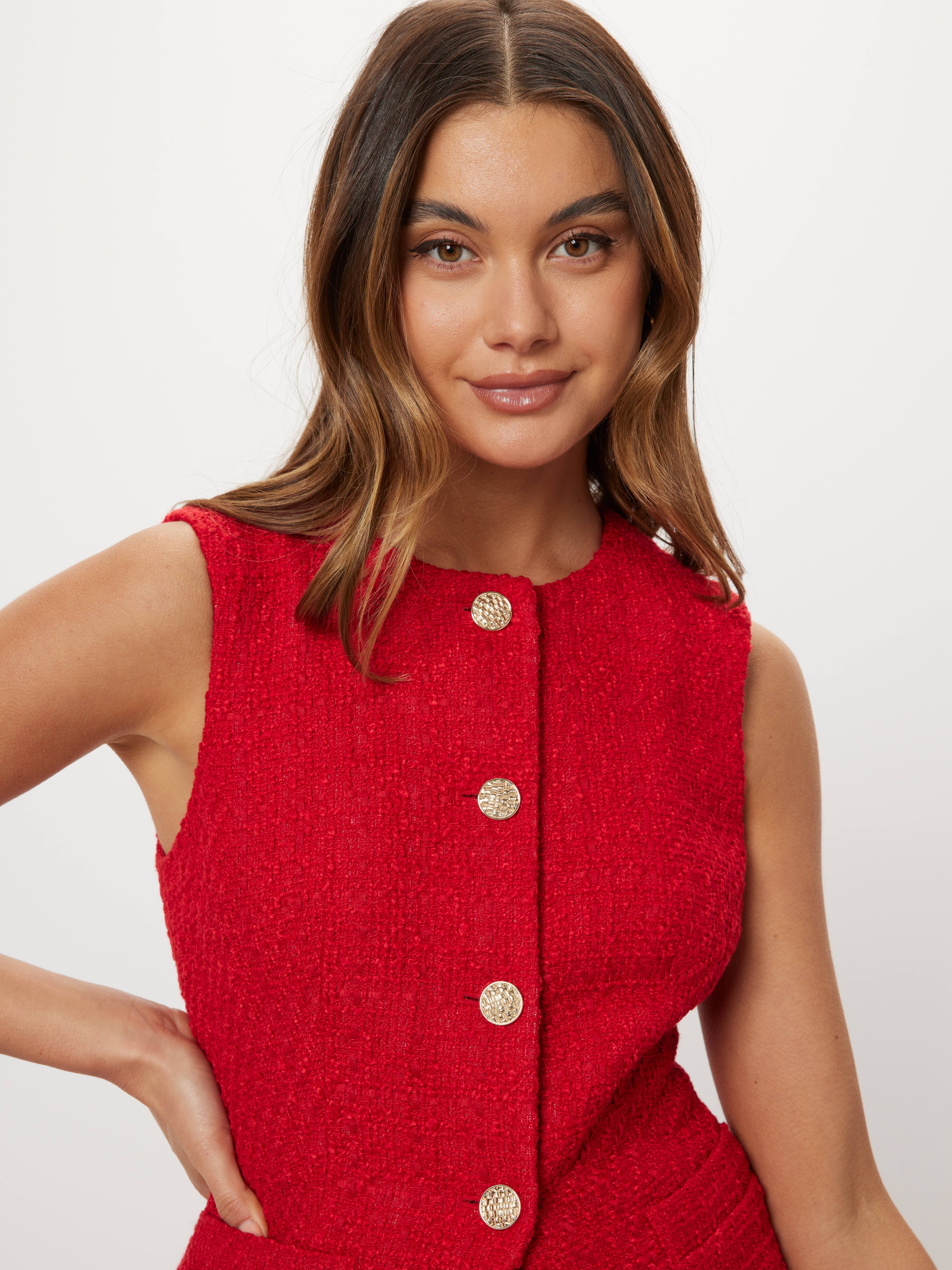 Love Birds Boucle Vest                                                                                                          