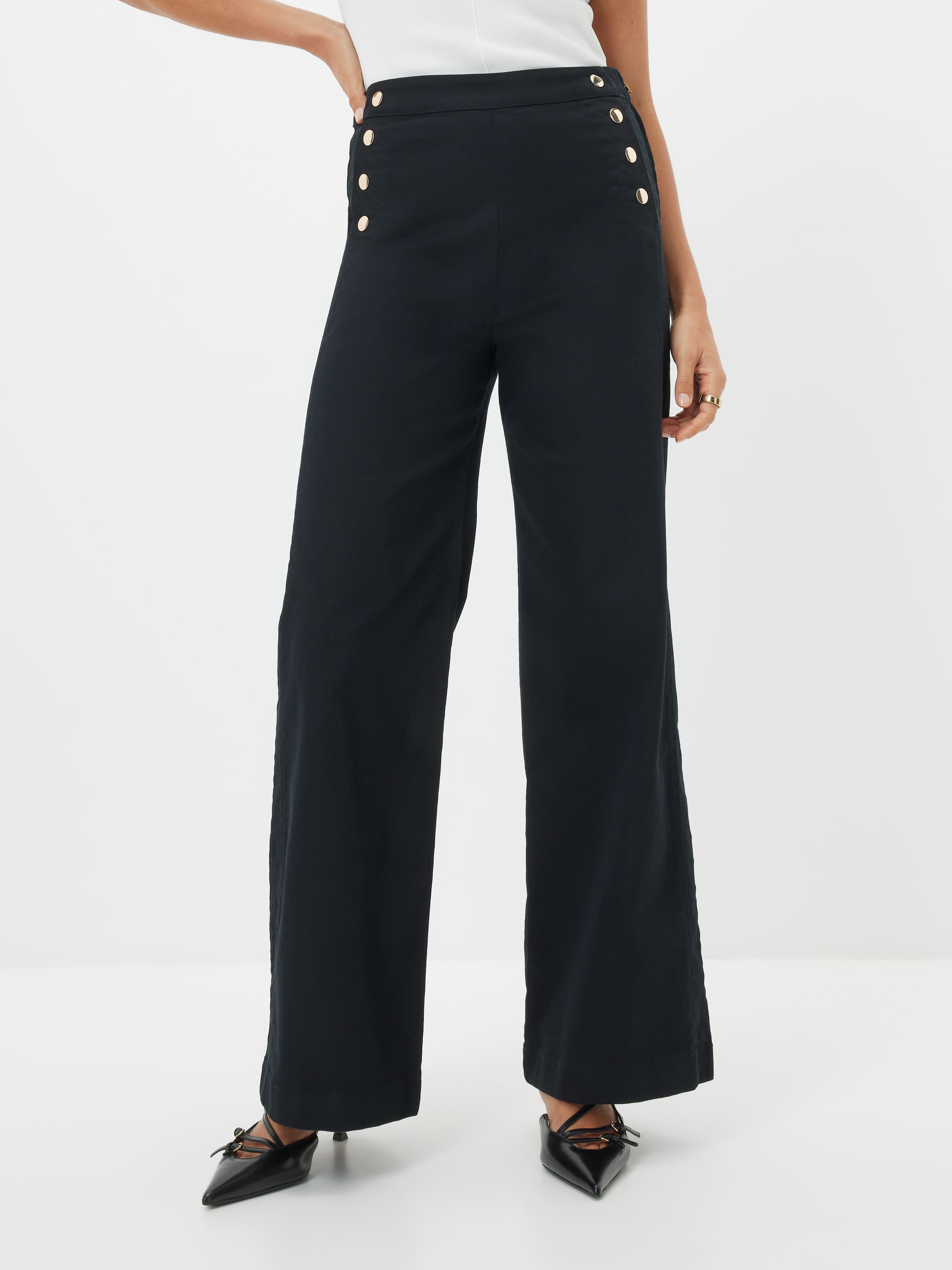 Manhattan Denim Wide Leg Jean                                                                                                   