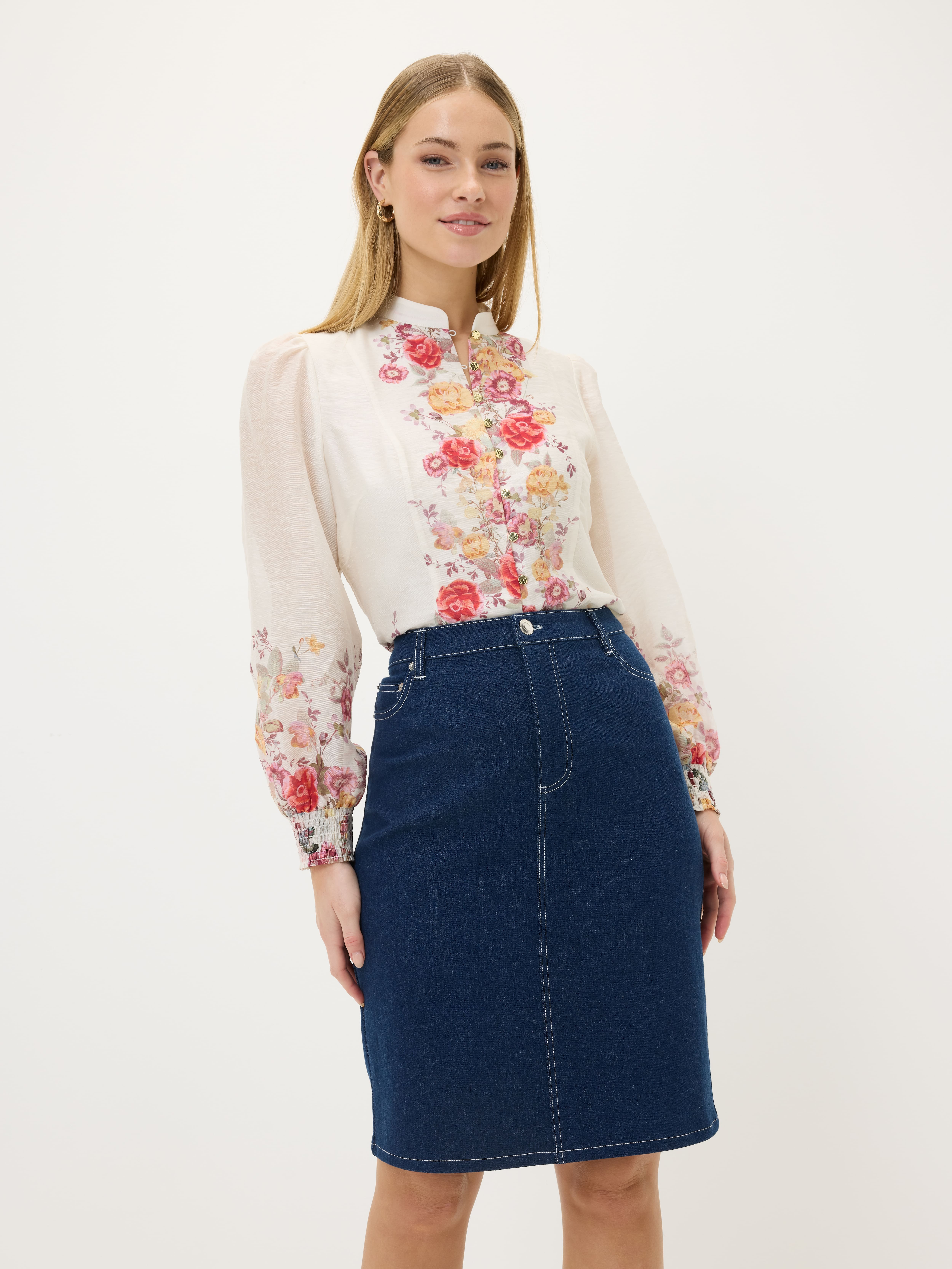 Upper East Side Denim Skirt                                                                                                     