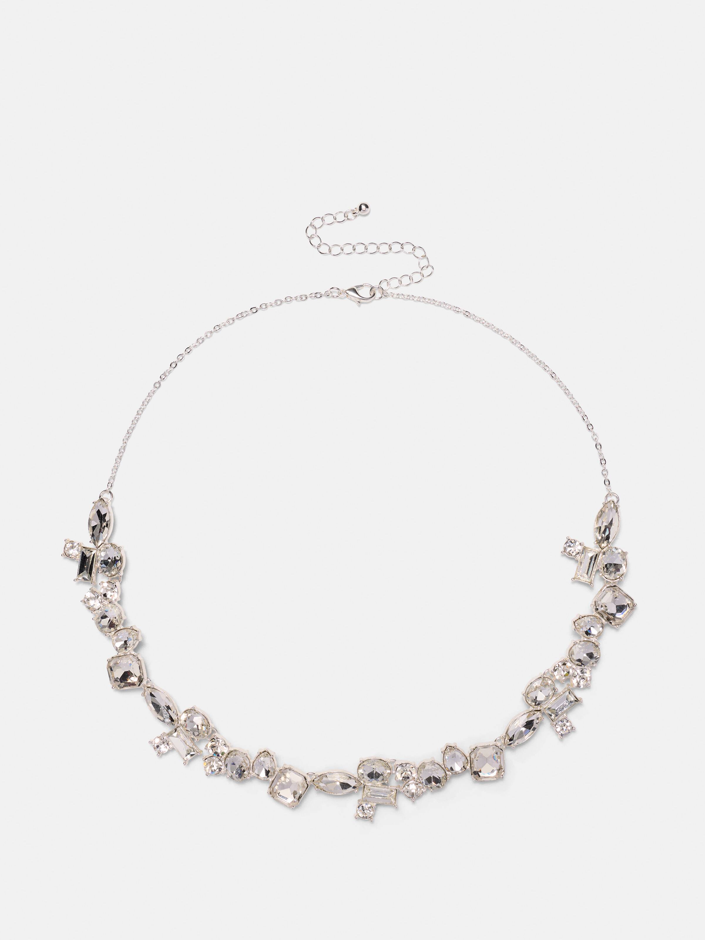 Statement Multi Jewelled Necklace                                                                                               