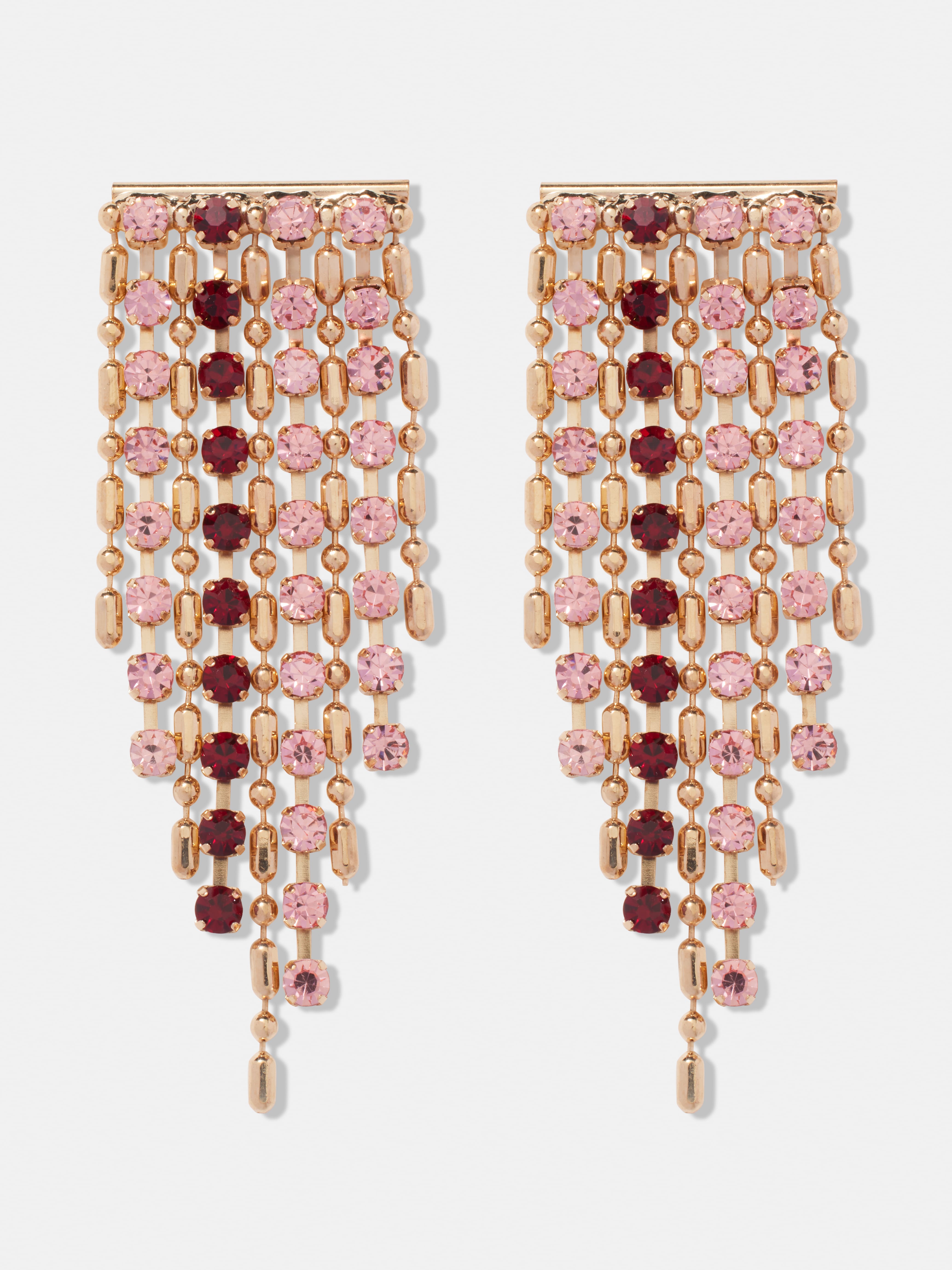 Cleo Crystal Tassel Earrings                                                                                                    
