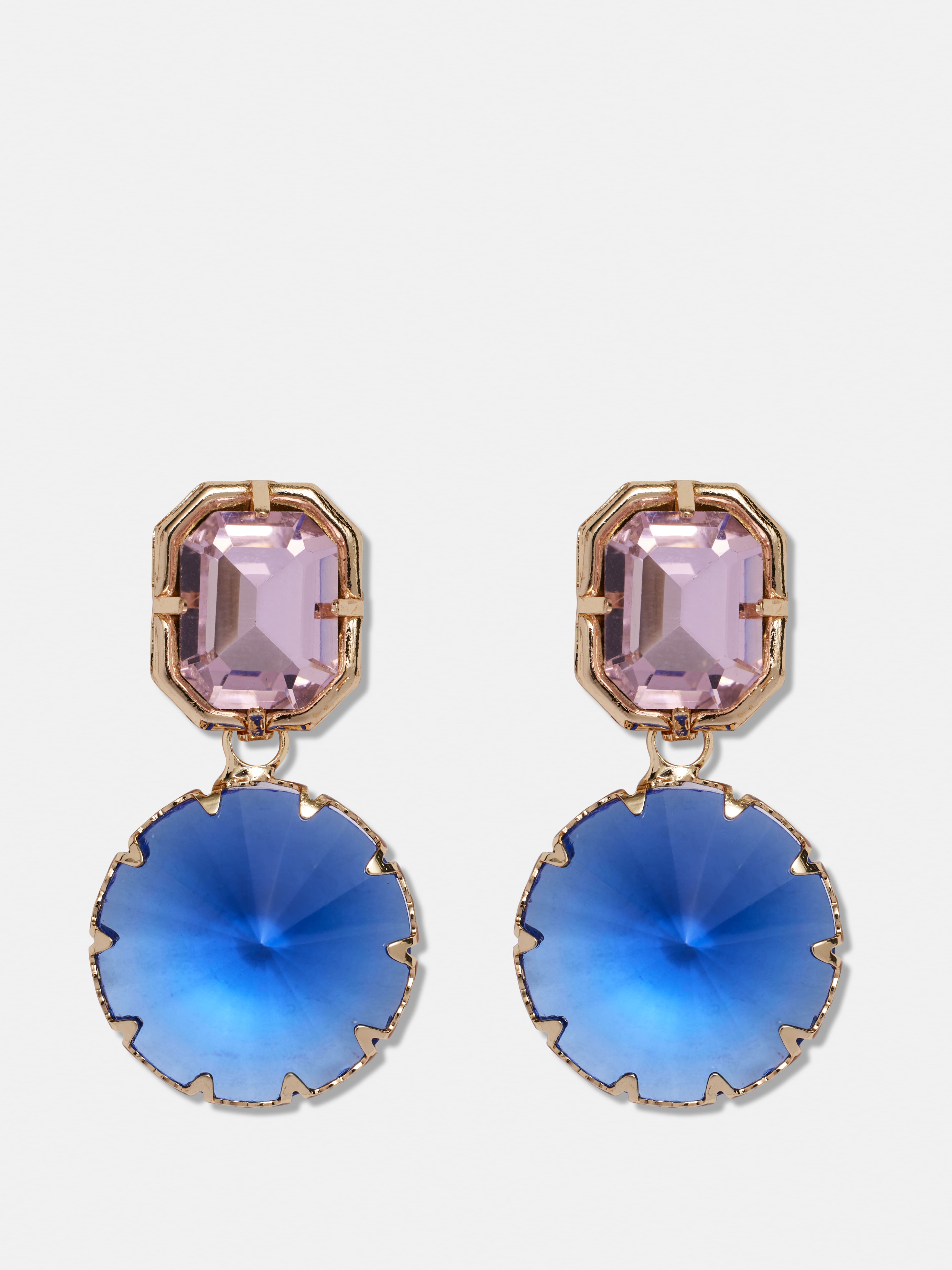Charlotte Double Drop Jewelled Earrings                                                                                         