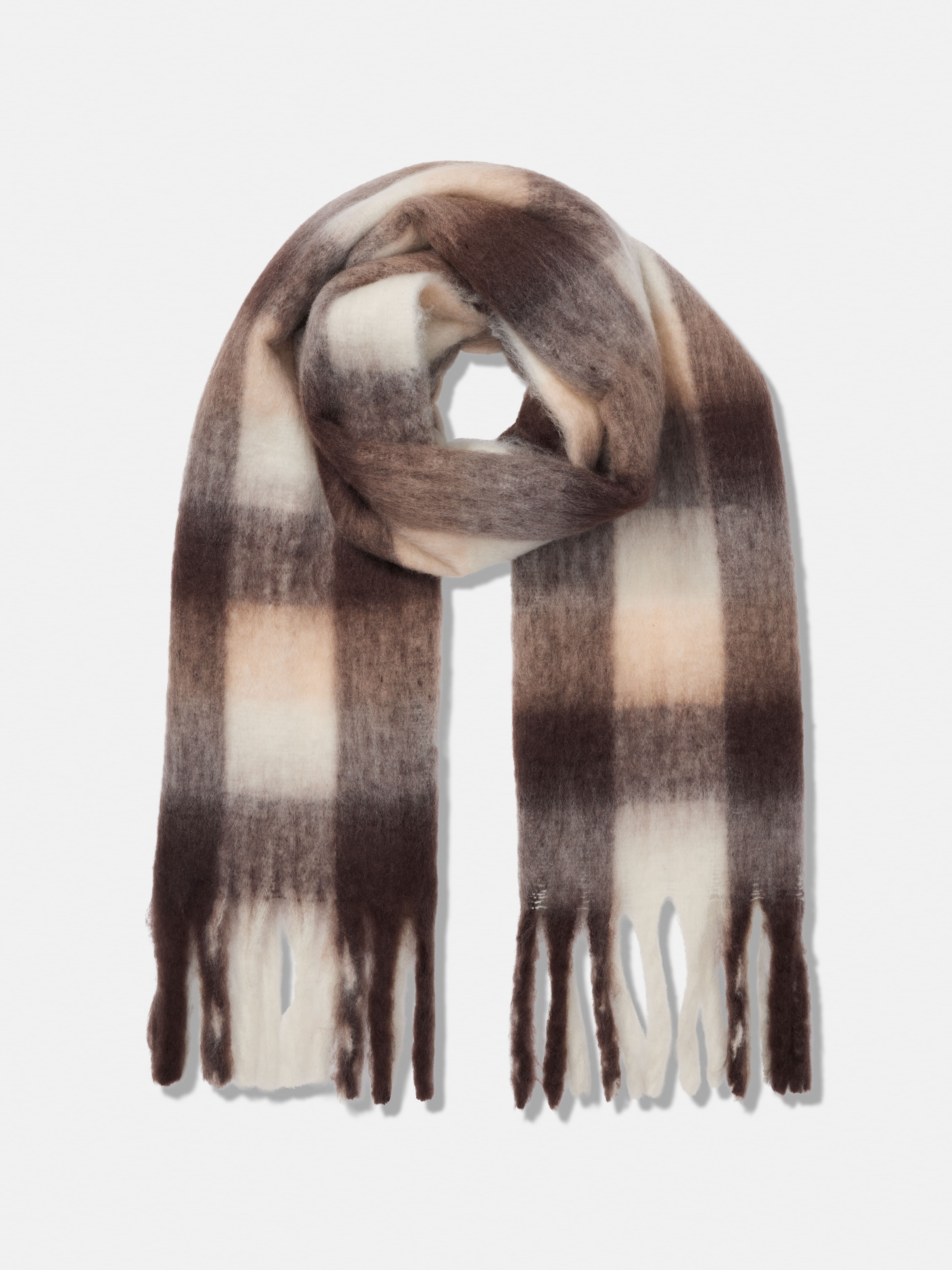 Misa Grid Brushed Scarf                                                                                                         