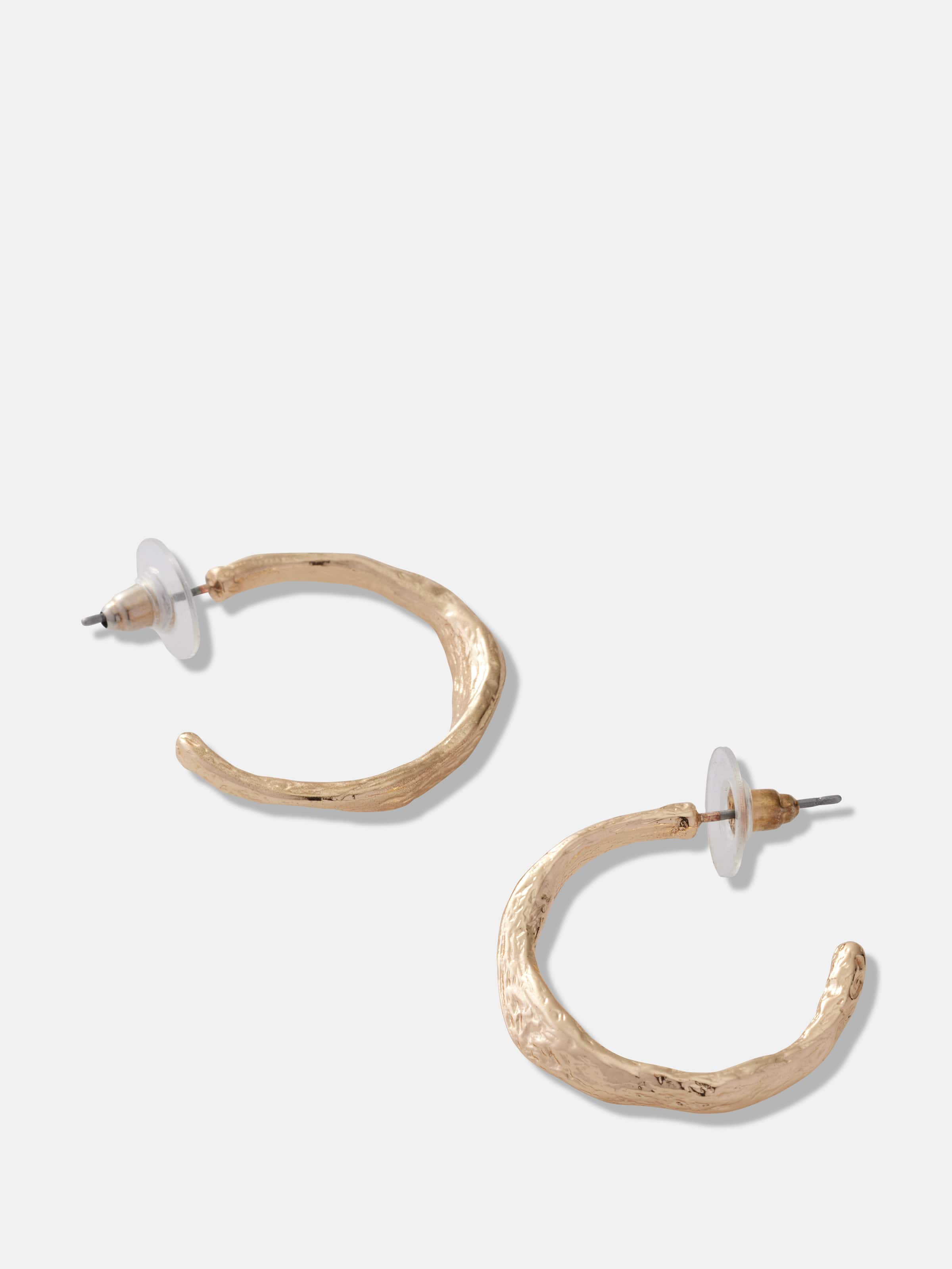 Hammered Hoop Earrings                                                                                                          