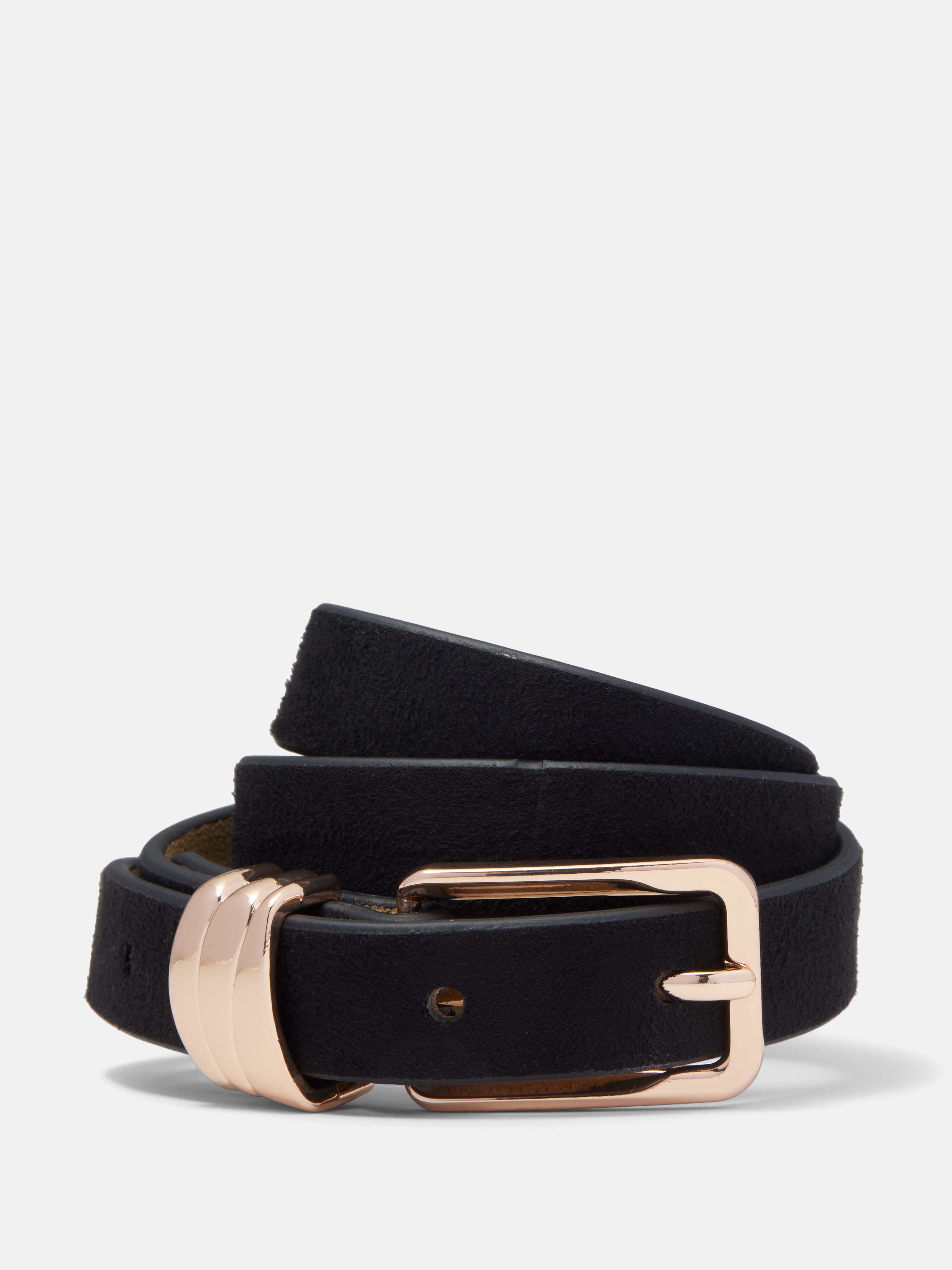 Barb Thin Suede Belt                                                                                                            