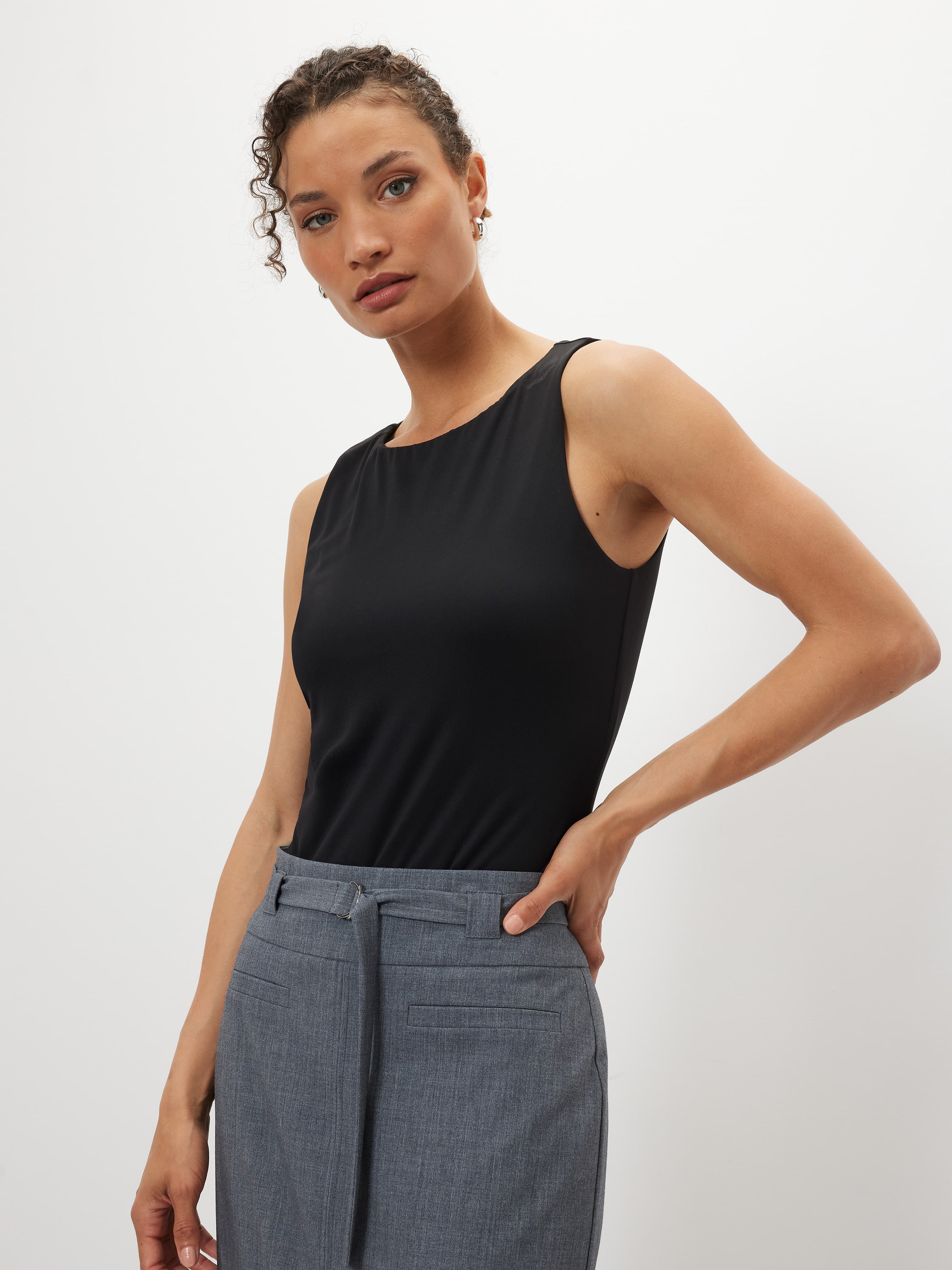 Sleeveless Luxe Stretch Bodysuit                                                                                                