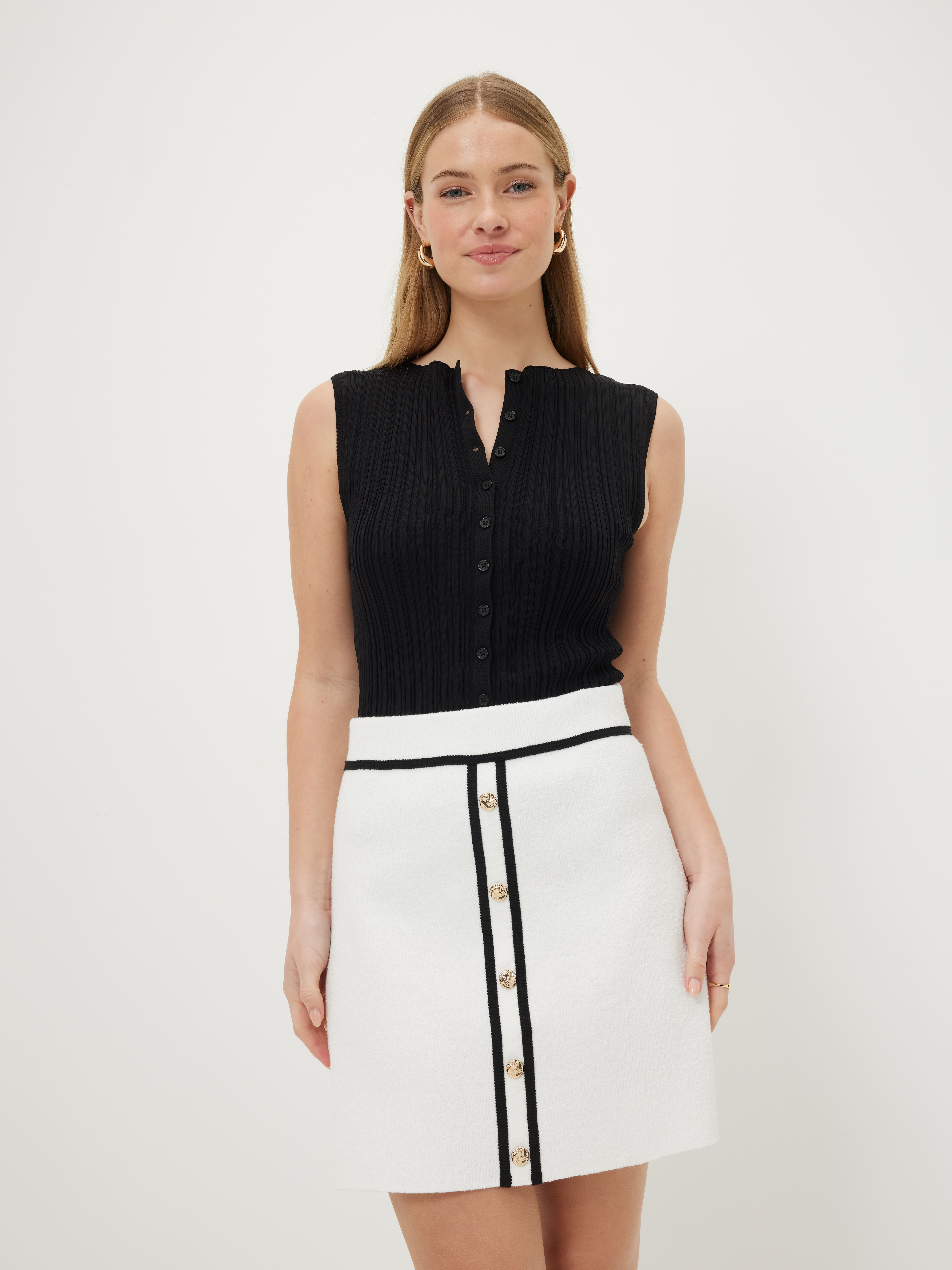 Kelsey Boucle Mini Skirt                                                                                                        
