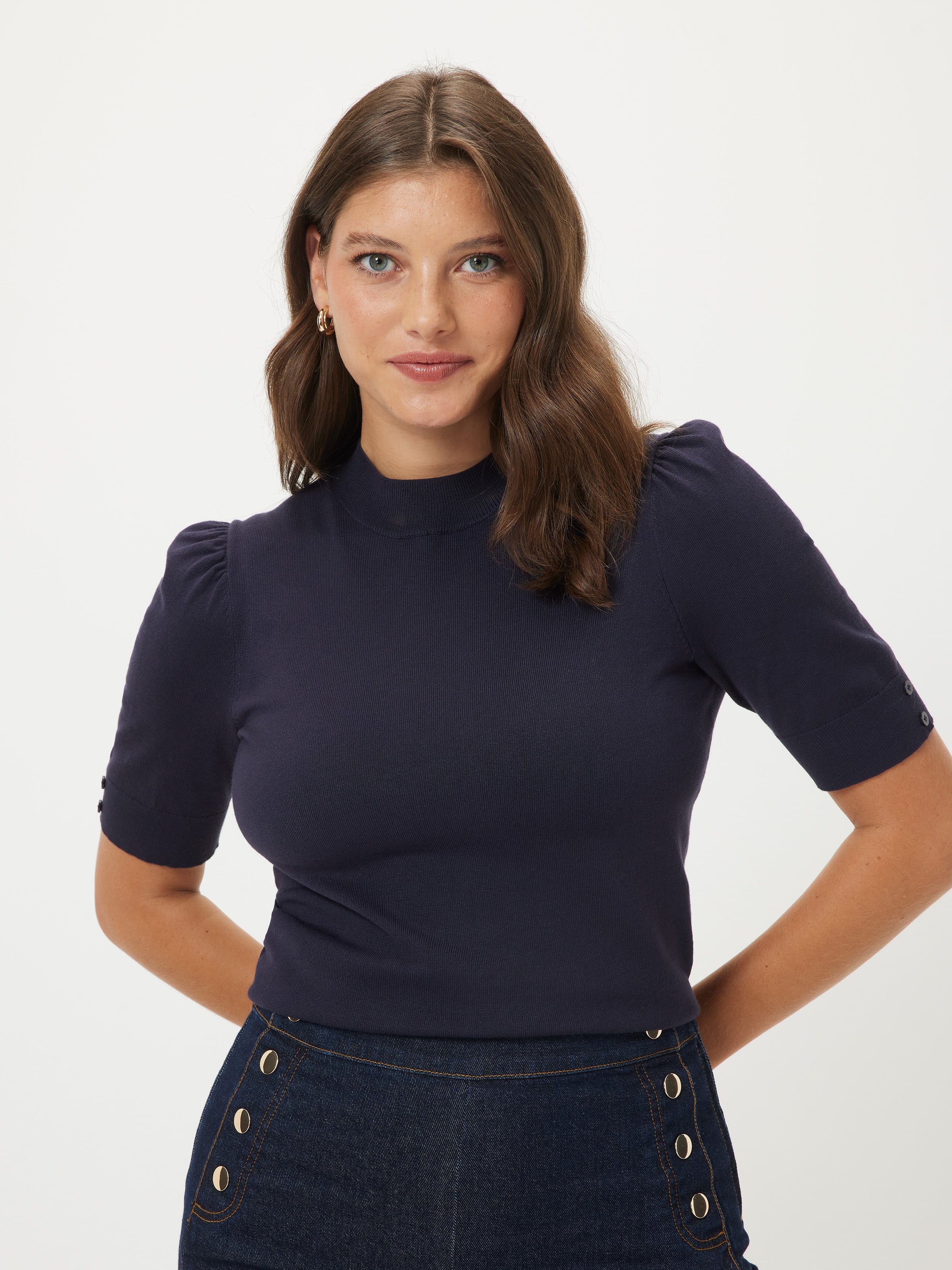 Frenchy Puff Sleeve Knit                                                                                                        