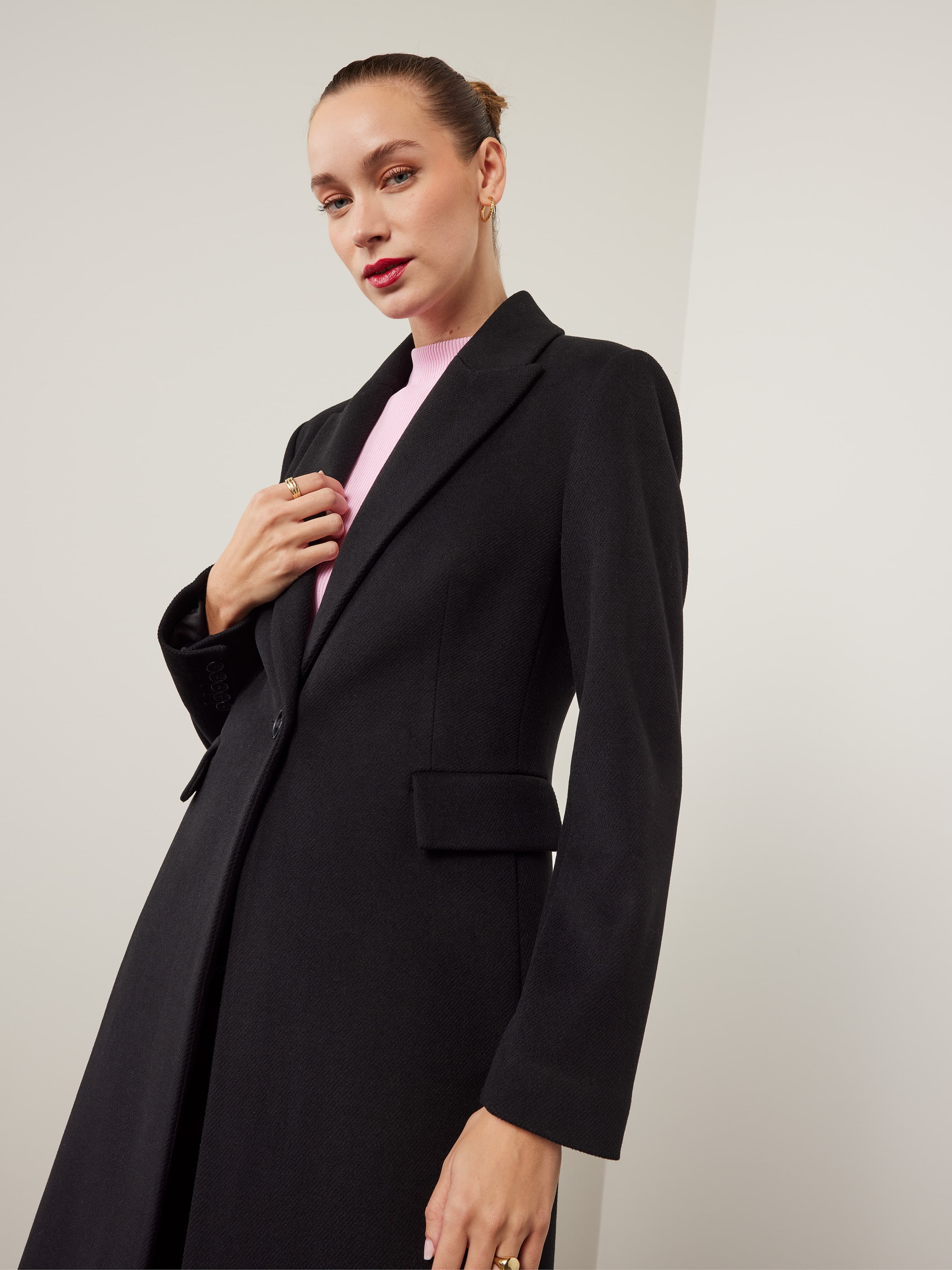 Scarlett Single Button Longline Coat