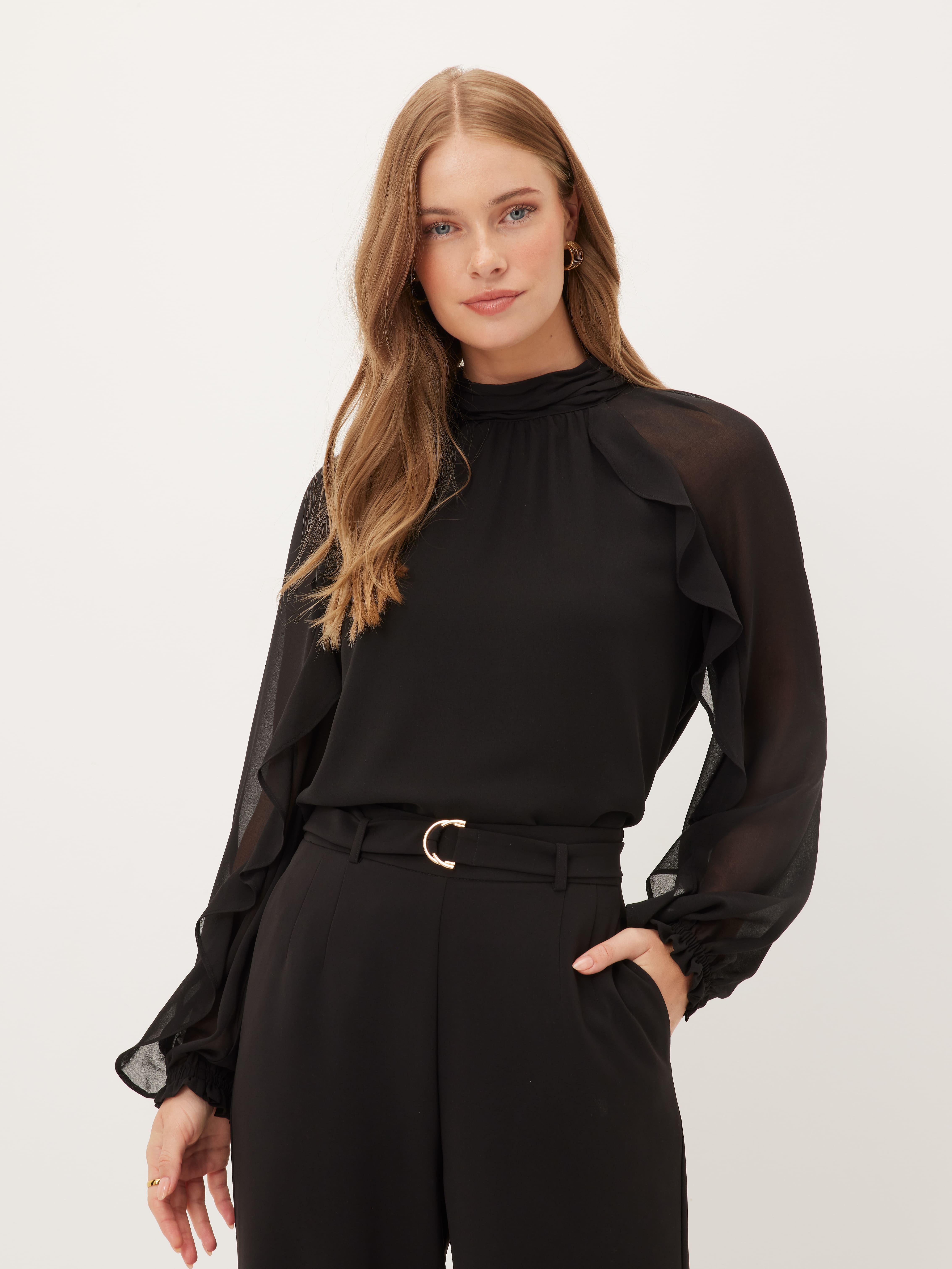 Frankie Ruffle Blouse                                                                                                           