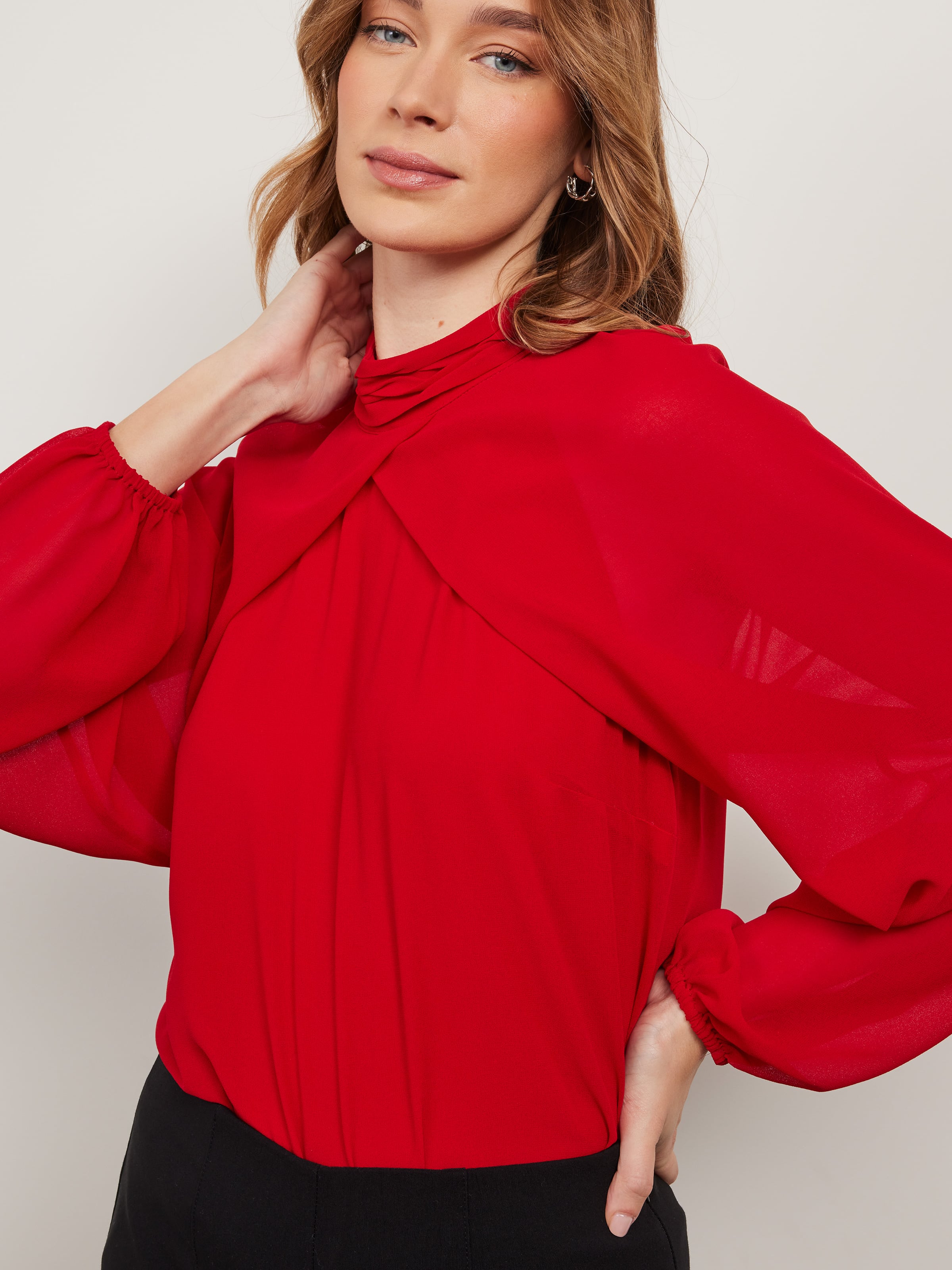 Charlotte Cape Blouse                                                                                                           