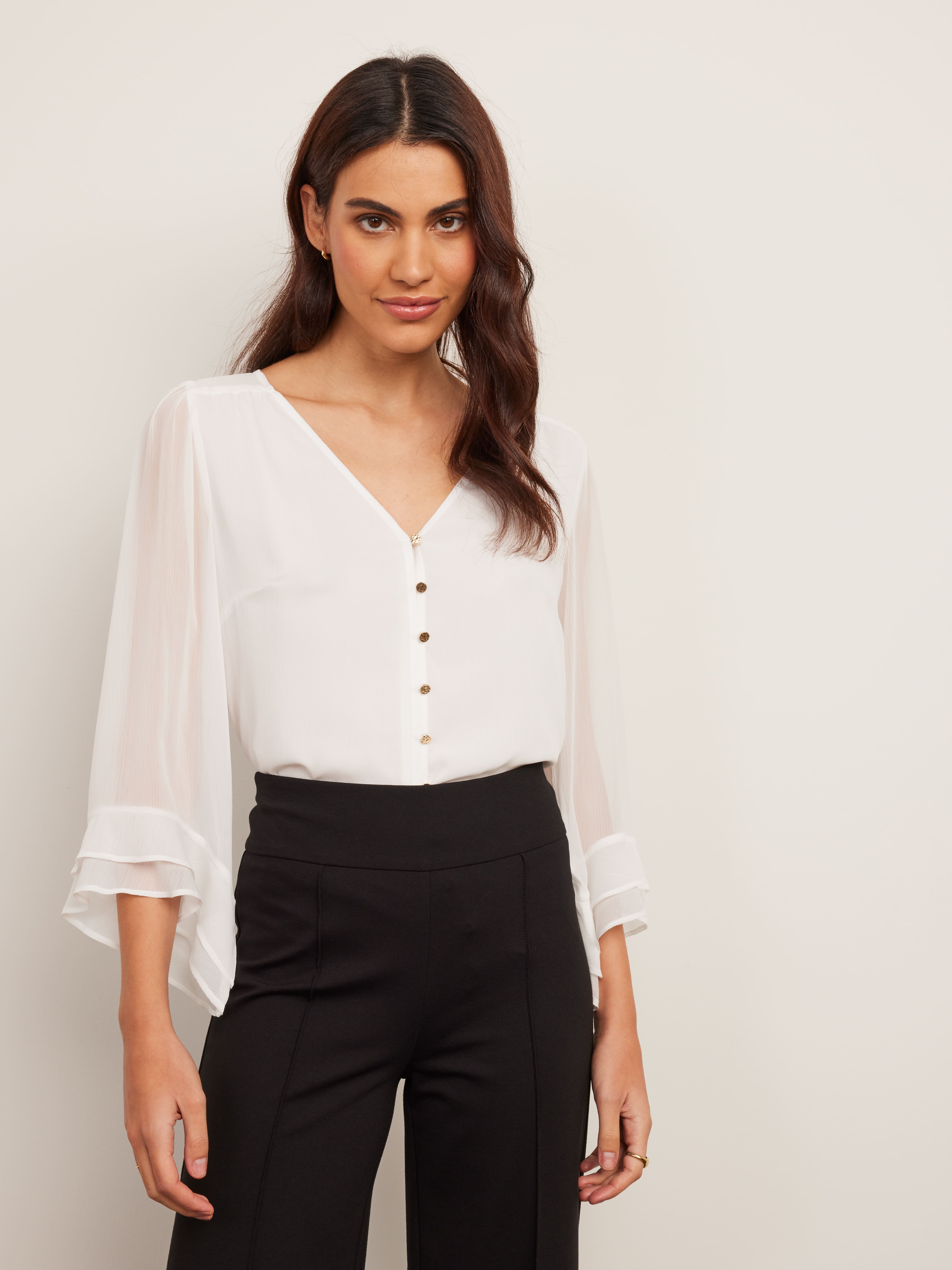 Simone 3/4 Sleeve Blouse                                                                                                        