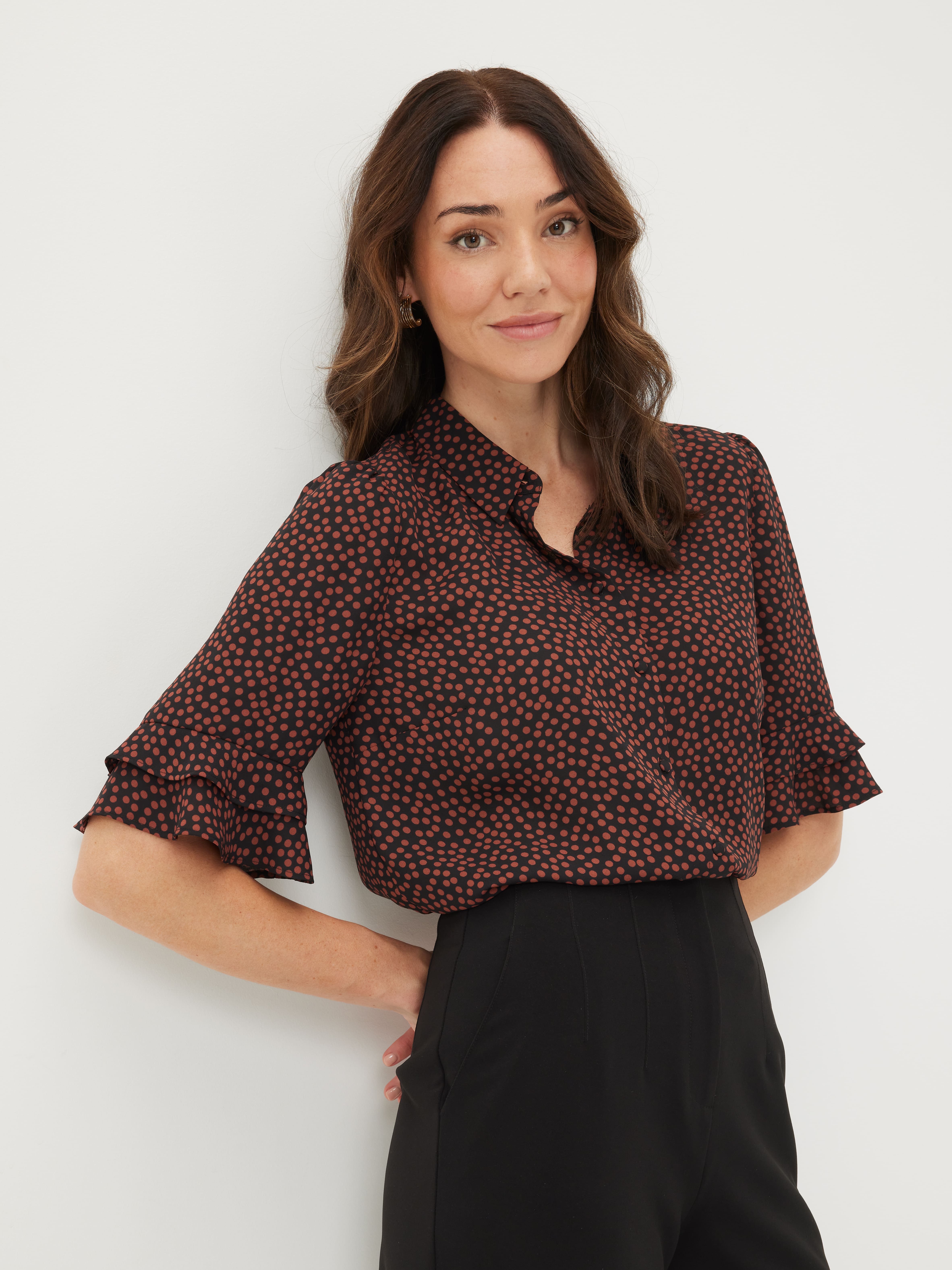 Kayla Button Up Shirt                                                                                                           