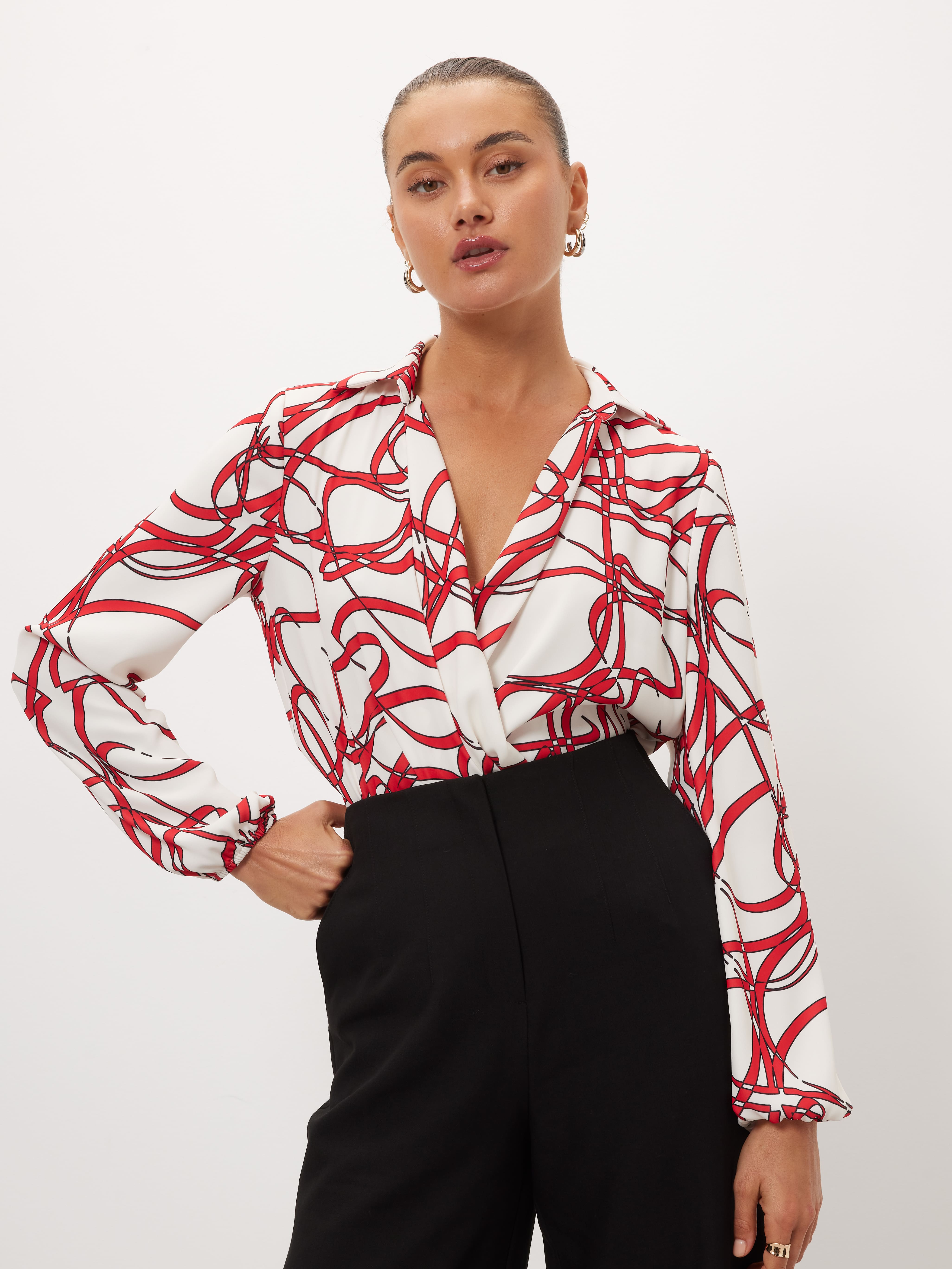 Winne Wrap Blouse                                                                                                               