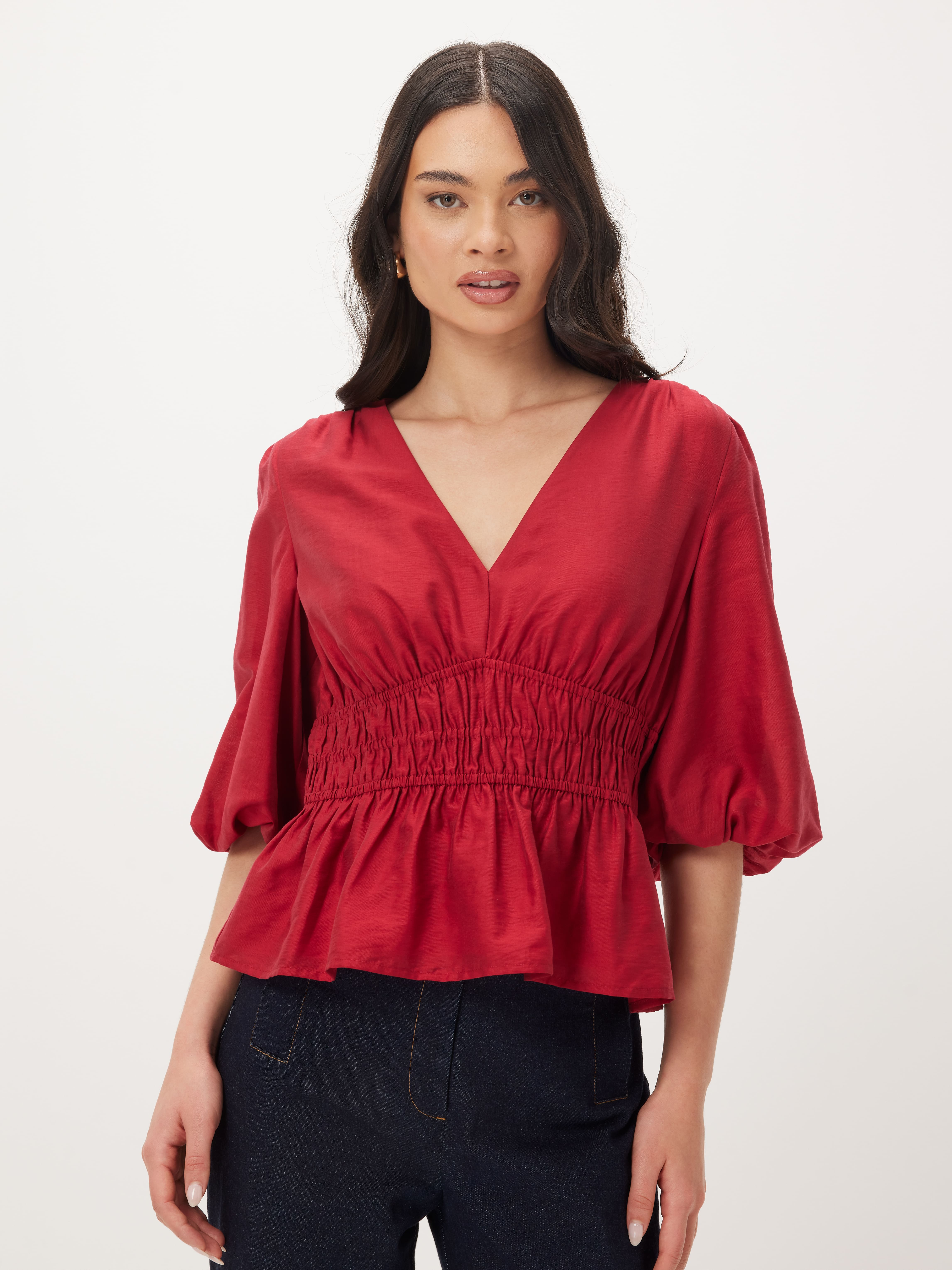 Harmony Shirred Bodice Blouse                                                                                                   