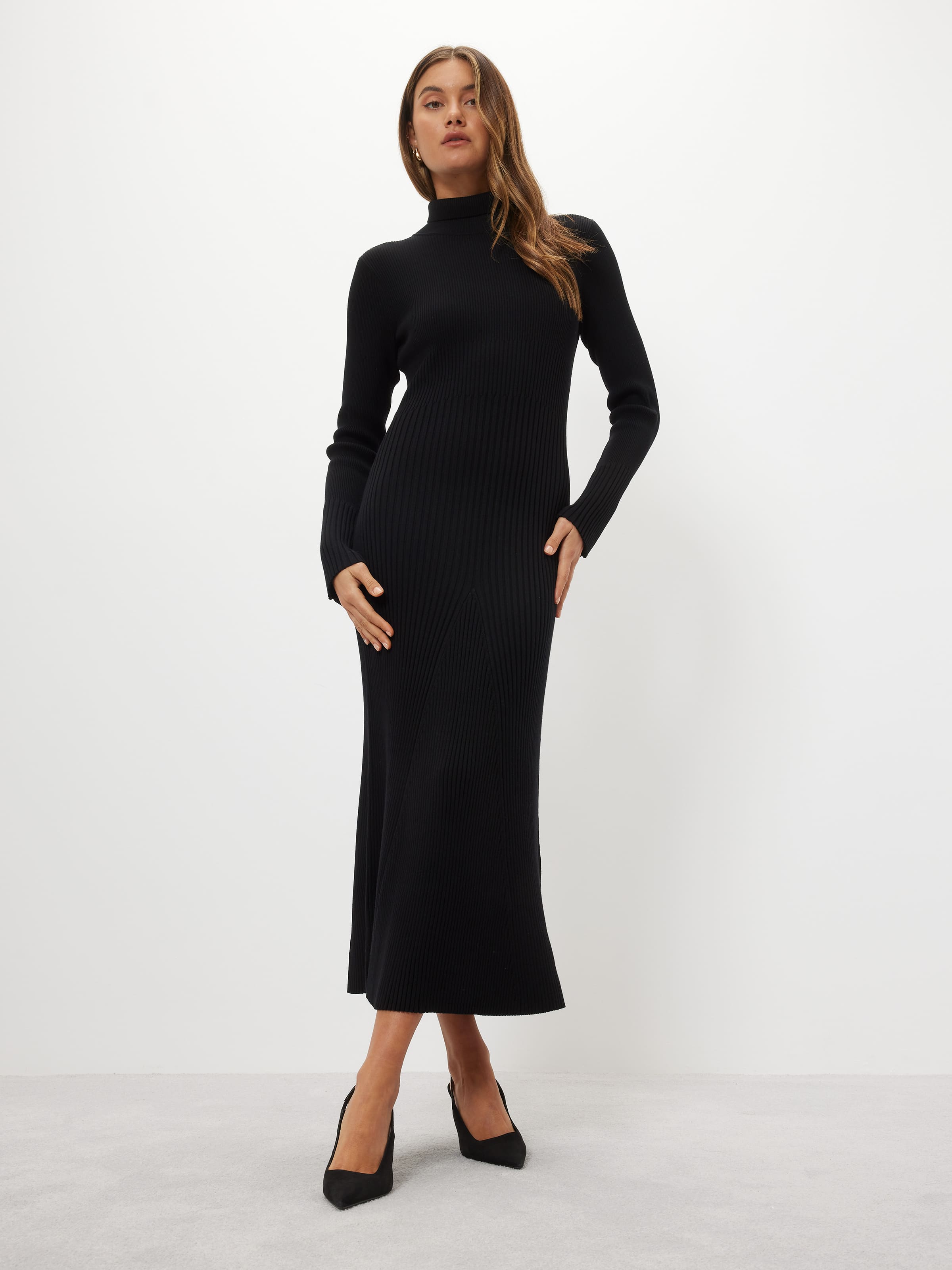 Becky Roll Neck Dress                                                                                                           