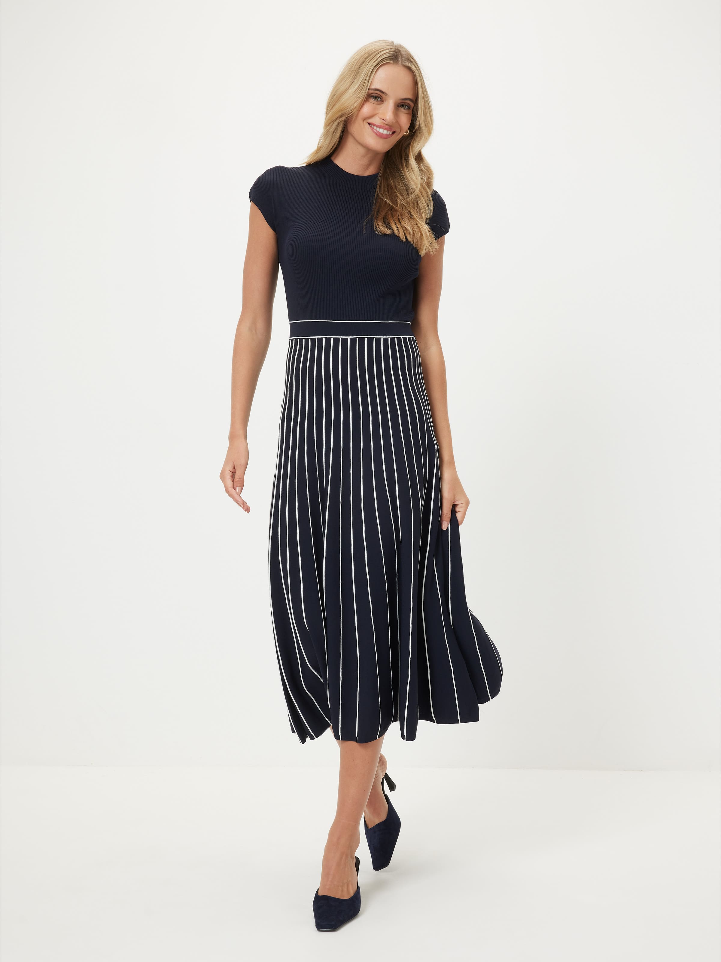 Serena Stripe Detail Dress                                                                                                      