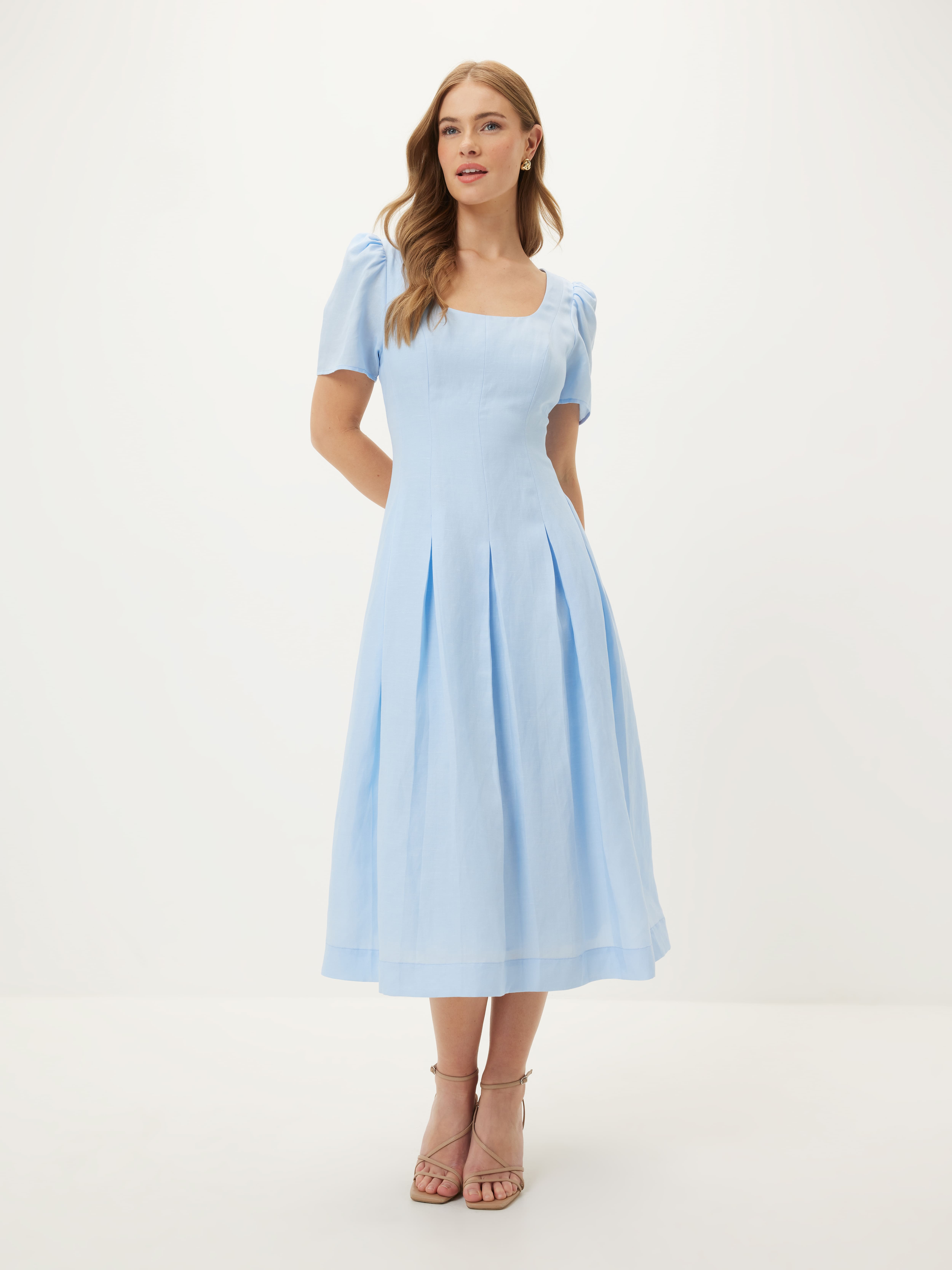 Claudia Short Sleeve Midi Dress                                                                                                 