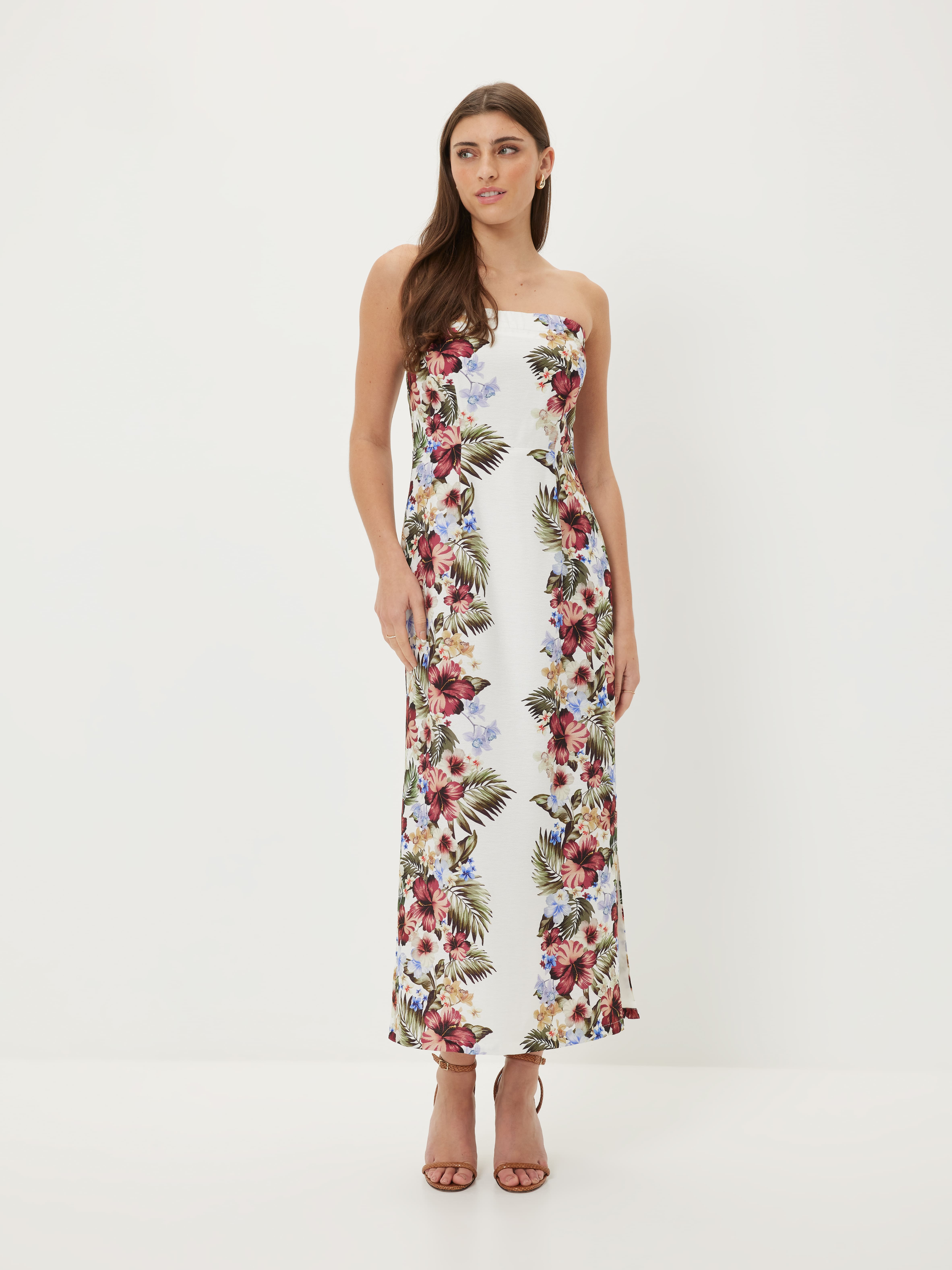 Gerri Strapless Midi Dress                                                                                                      