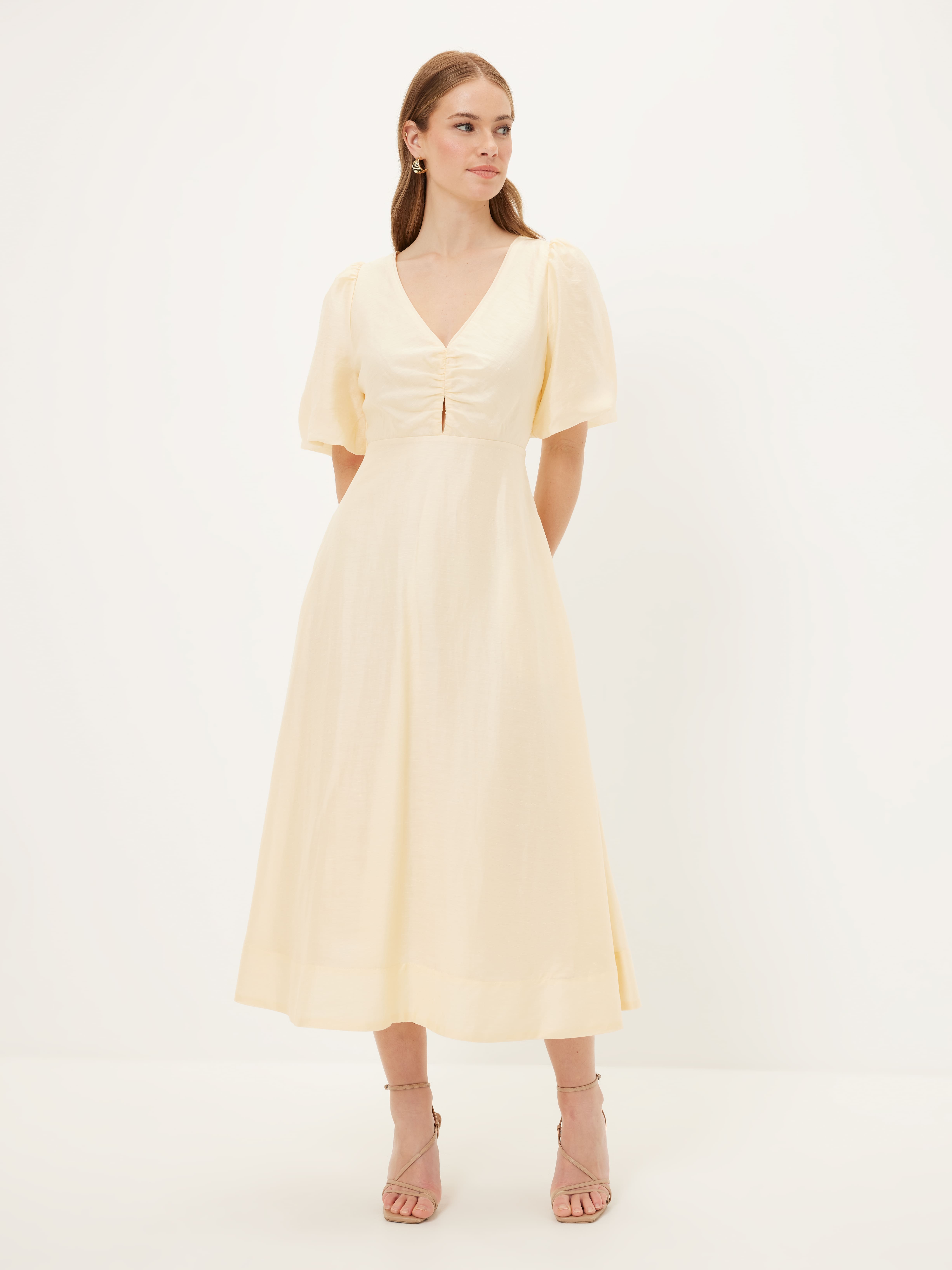 Ray Keyhole Midi Dress                                                                                                          