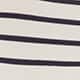 Cream Navy Stripe