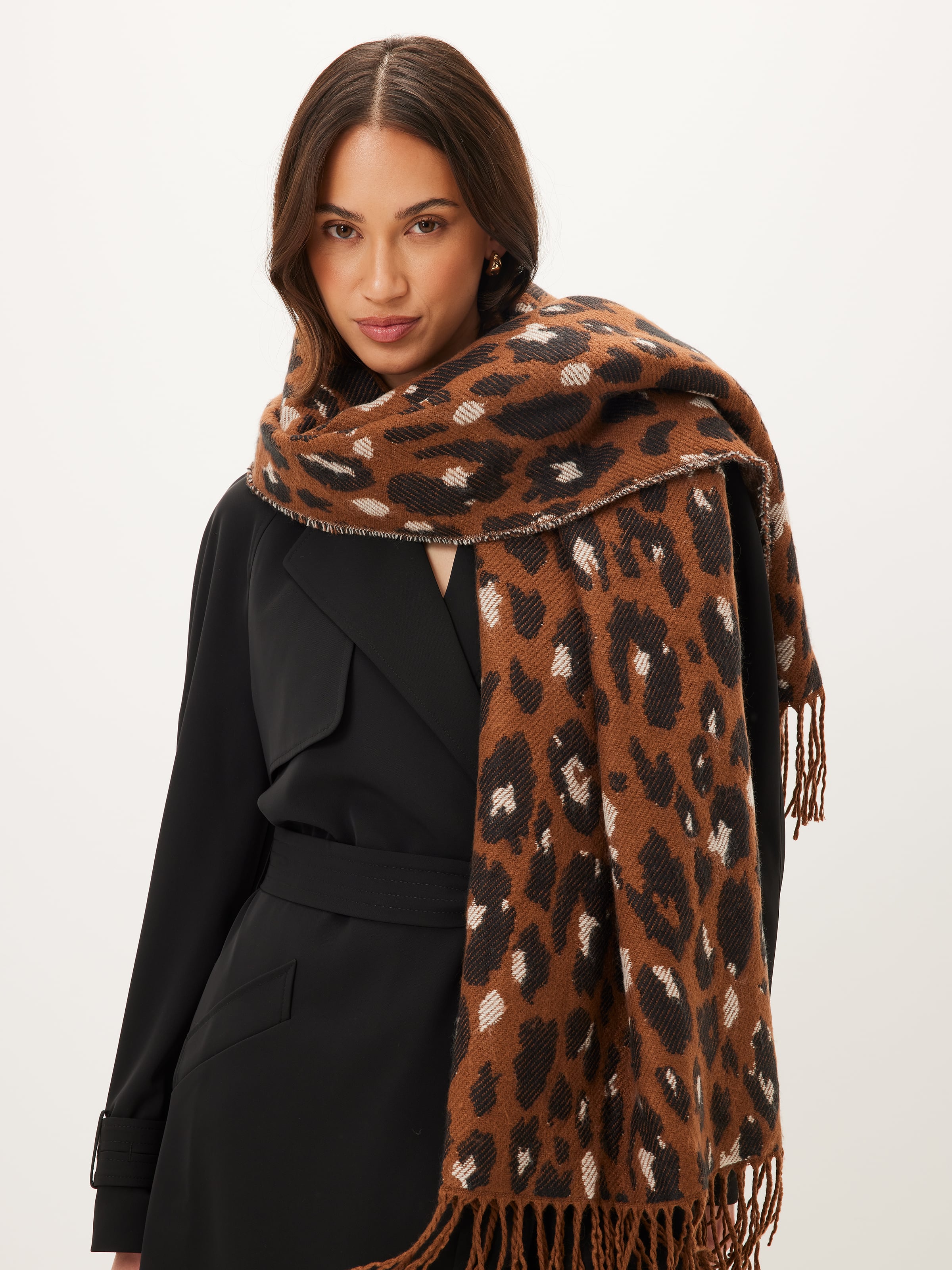 MENS LARGE SQUARE SCARF ANIMAL ANARCHY