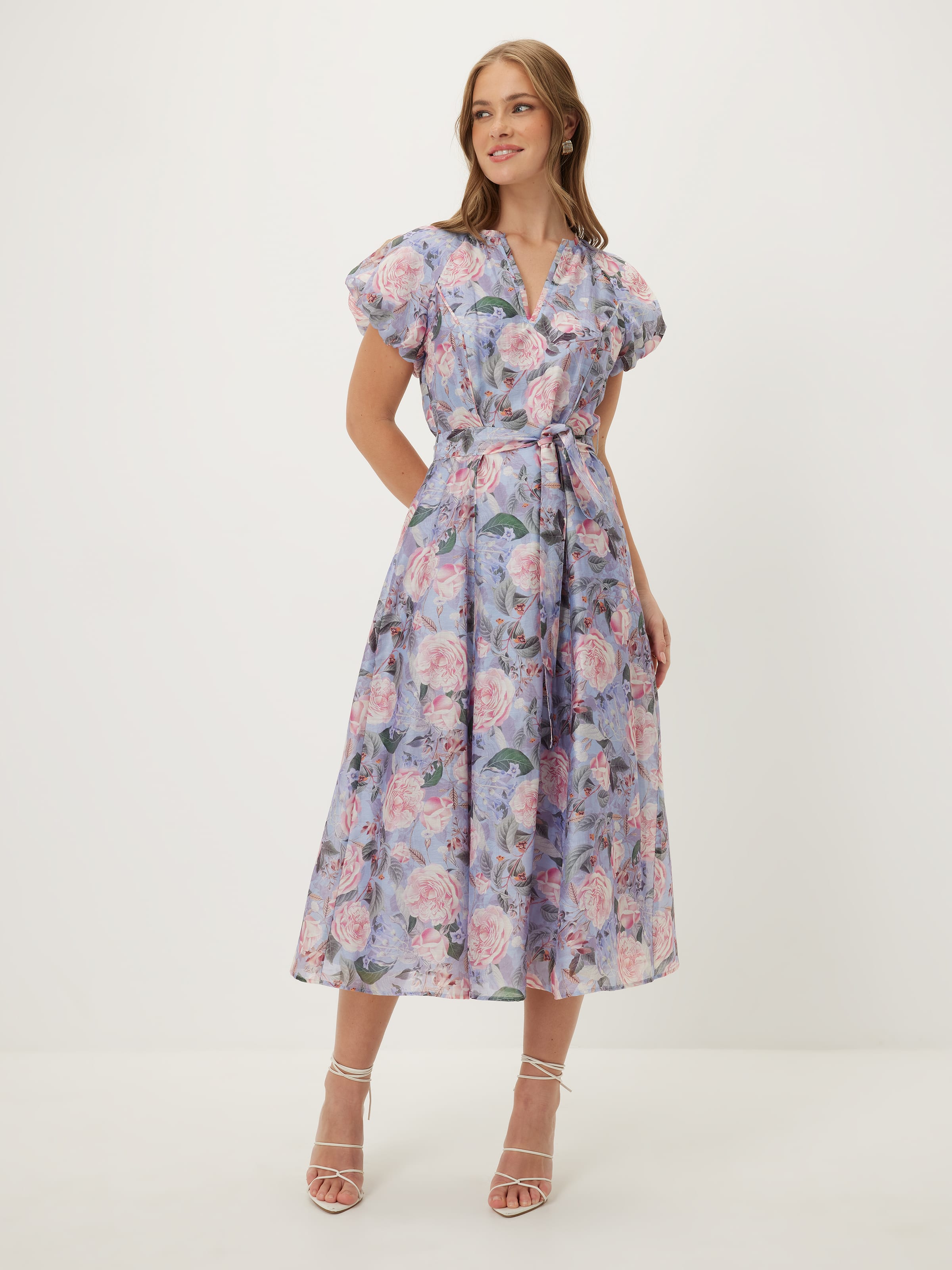 Bcluna Short Raglan Dress Ss Blue Garden